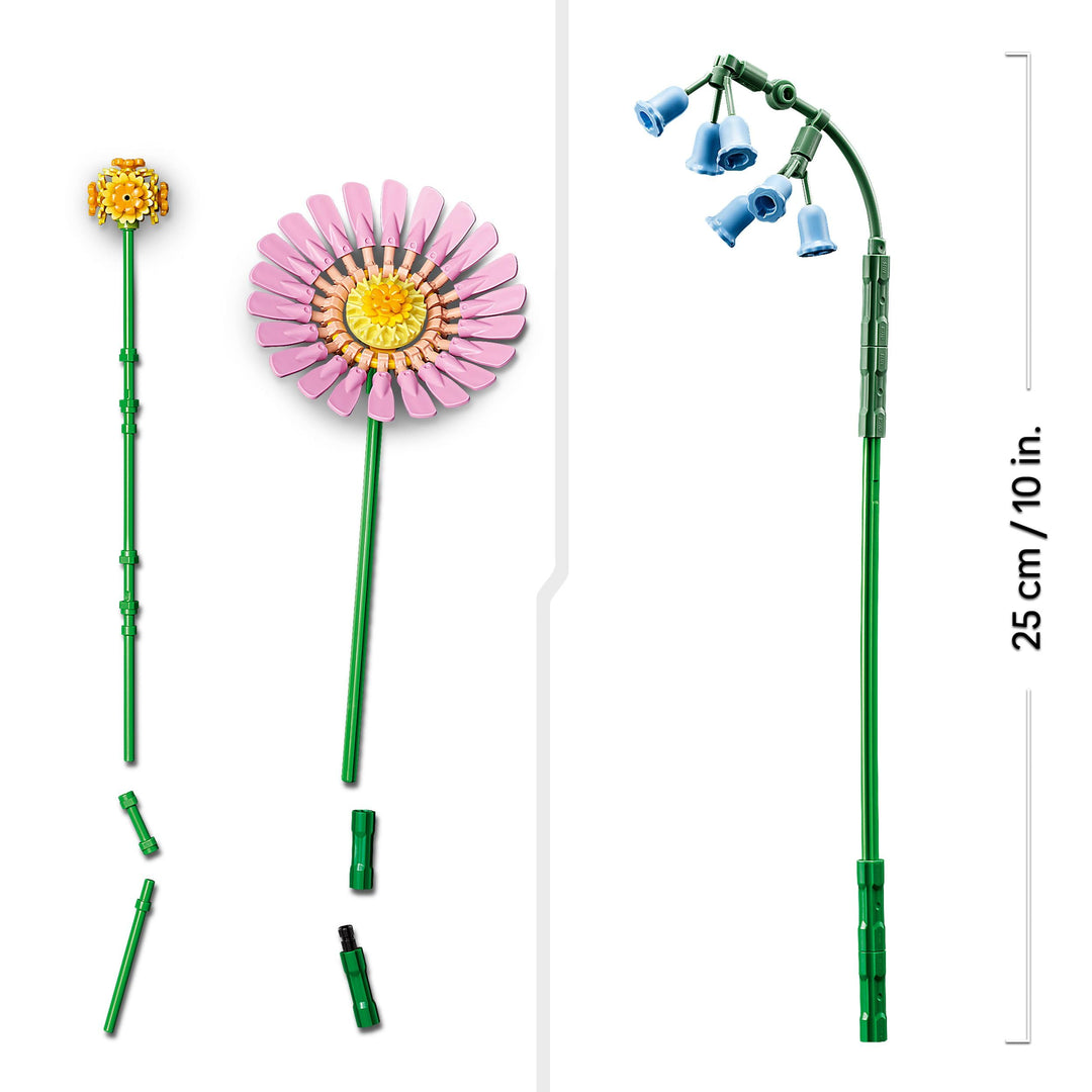 LEGO Botanicals Petite Sunny Bouquet - 373-Piece Building Set for Ages 9+