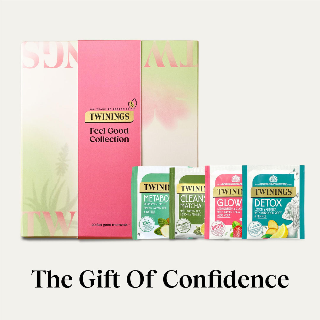 Twinings Superblends Feel Good Collection Gift Box - 20 Tea Bags with Organic Herbal & Green Teas