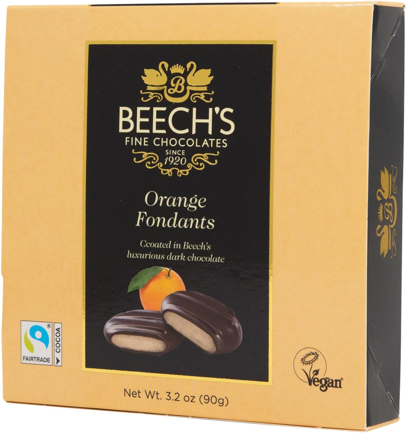 Beech's Orange Fondants, 90g - Zesty Chocolate-Covered Treats 1