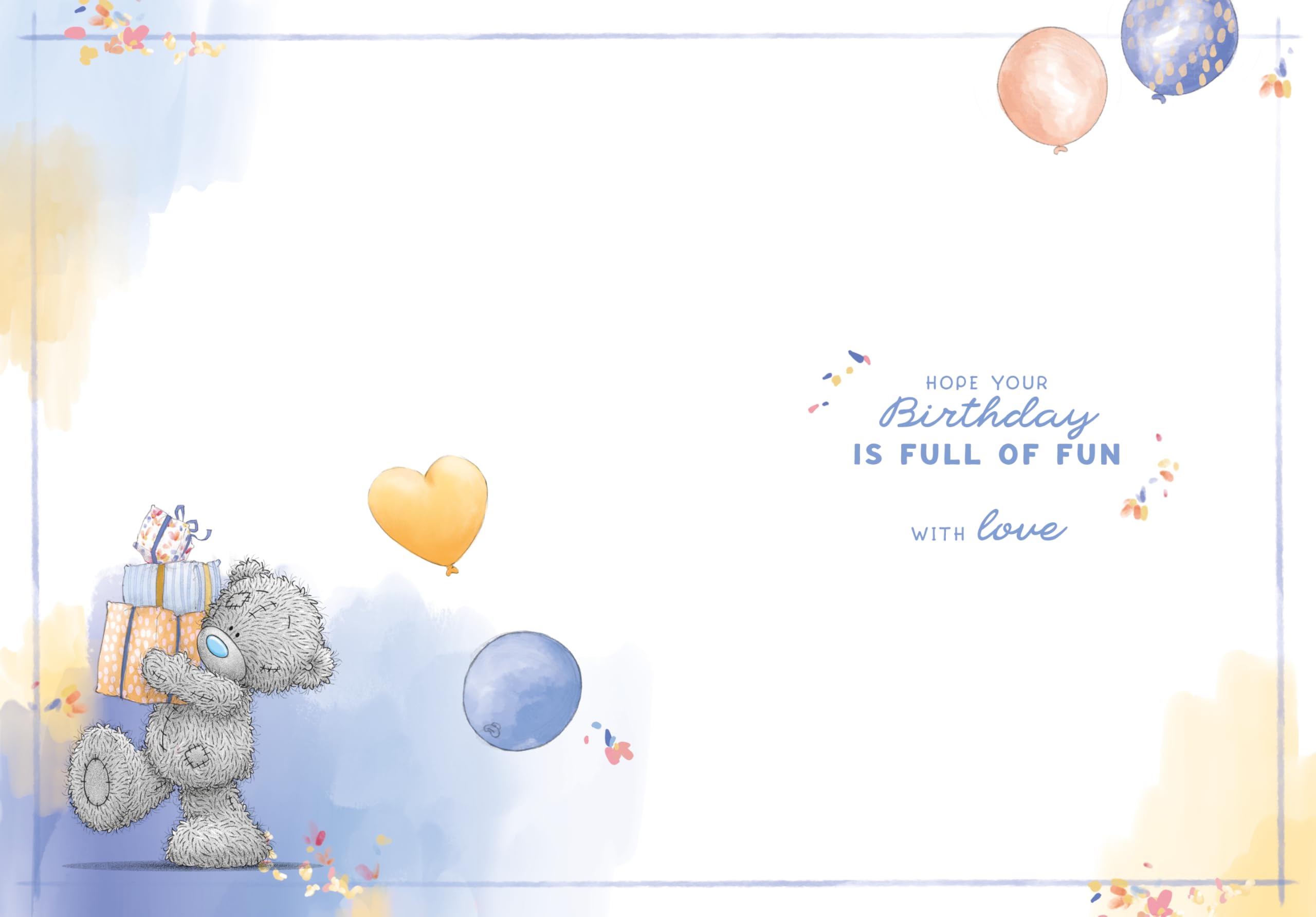 Me To You Bear Tatty Teddy Birthday Card for Nephew | 5 x 7 Inches | Gold Foil Accents 2