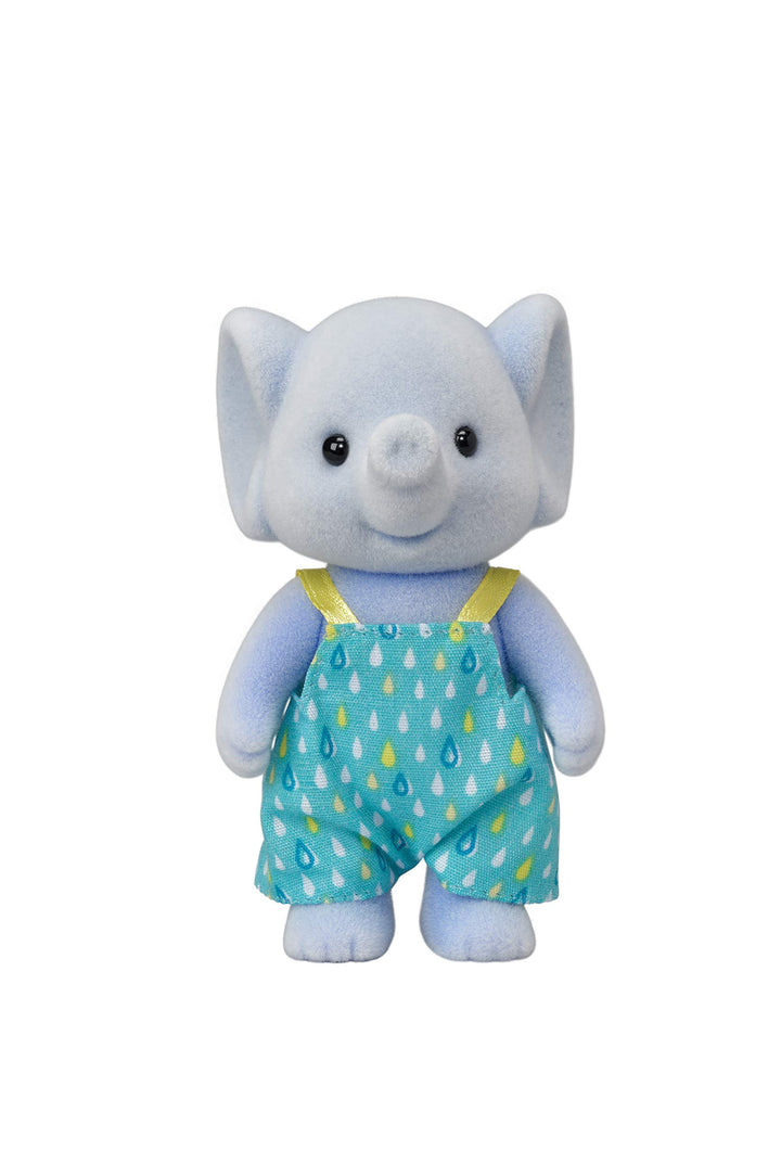 Sylvanian Families 5376 Elephant Family - Posable Collectible Doll Set for Ages 3+