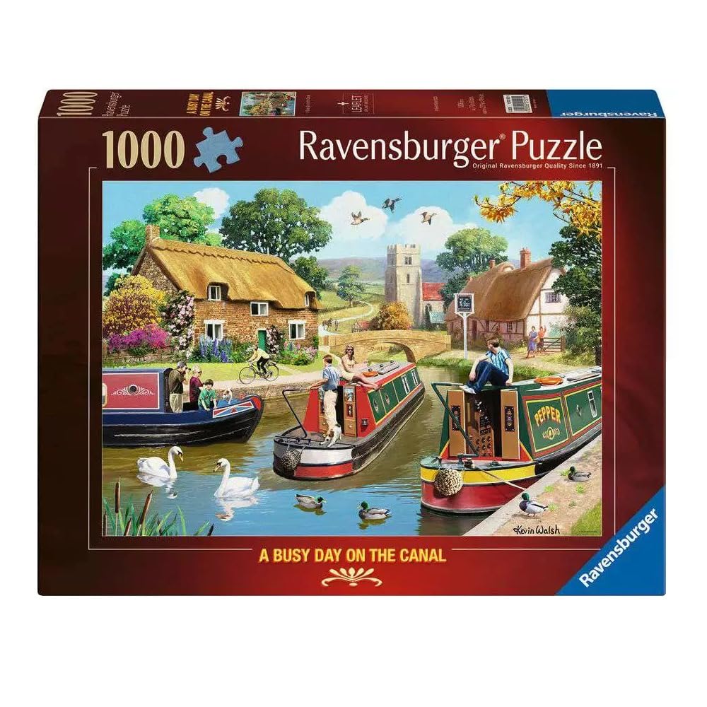 Ravensburger A Busy Day on the Canal 1000 Piece Jigsaw Puzzle for Adults and Kids 10 Years Up 1
