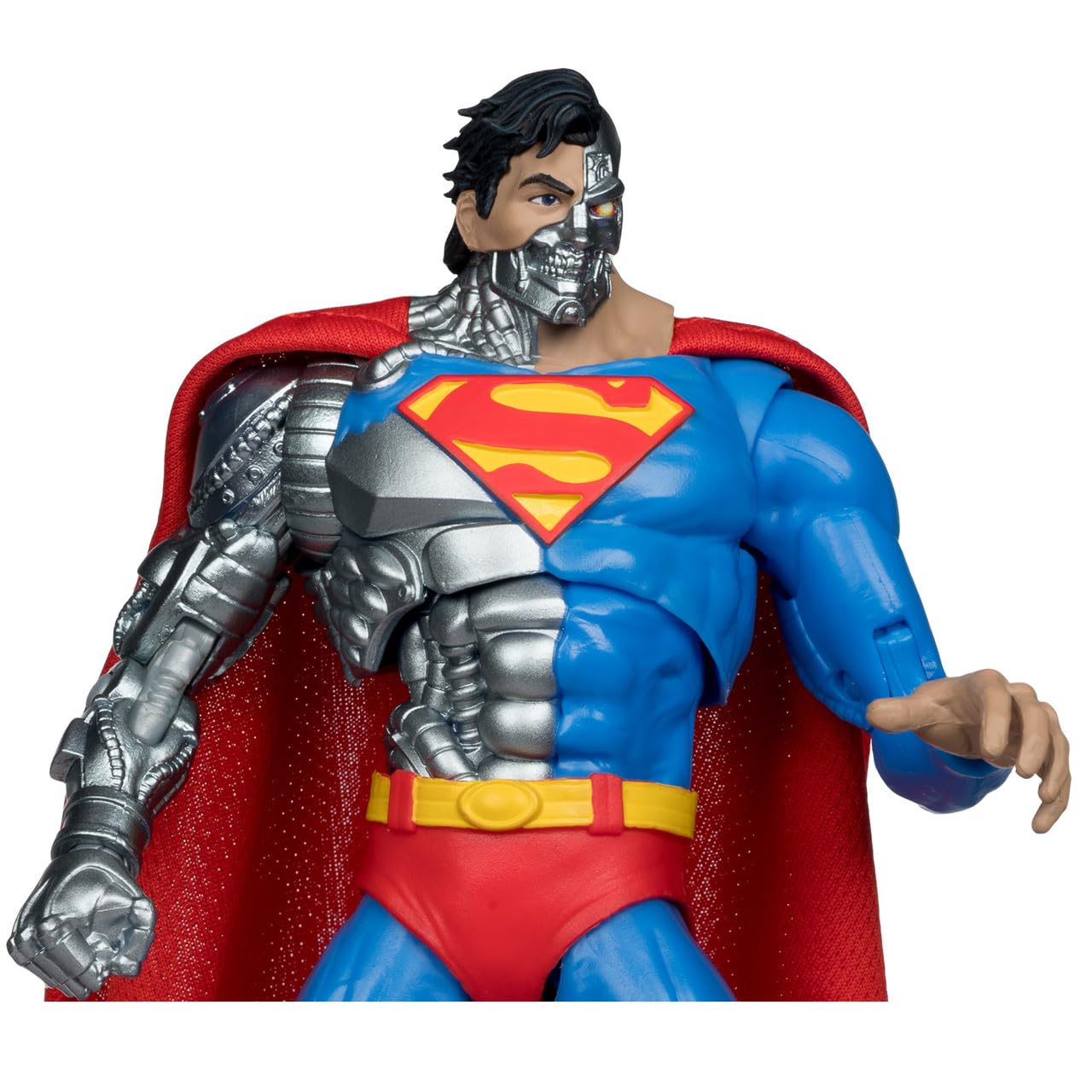 McFarlane DC Multiverse Cyborg Superman Action Figure - 7in Scale, Multicolor, Ages 168+ 4