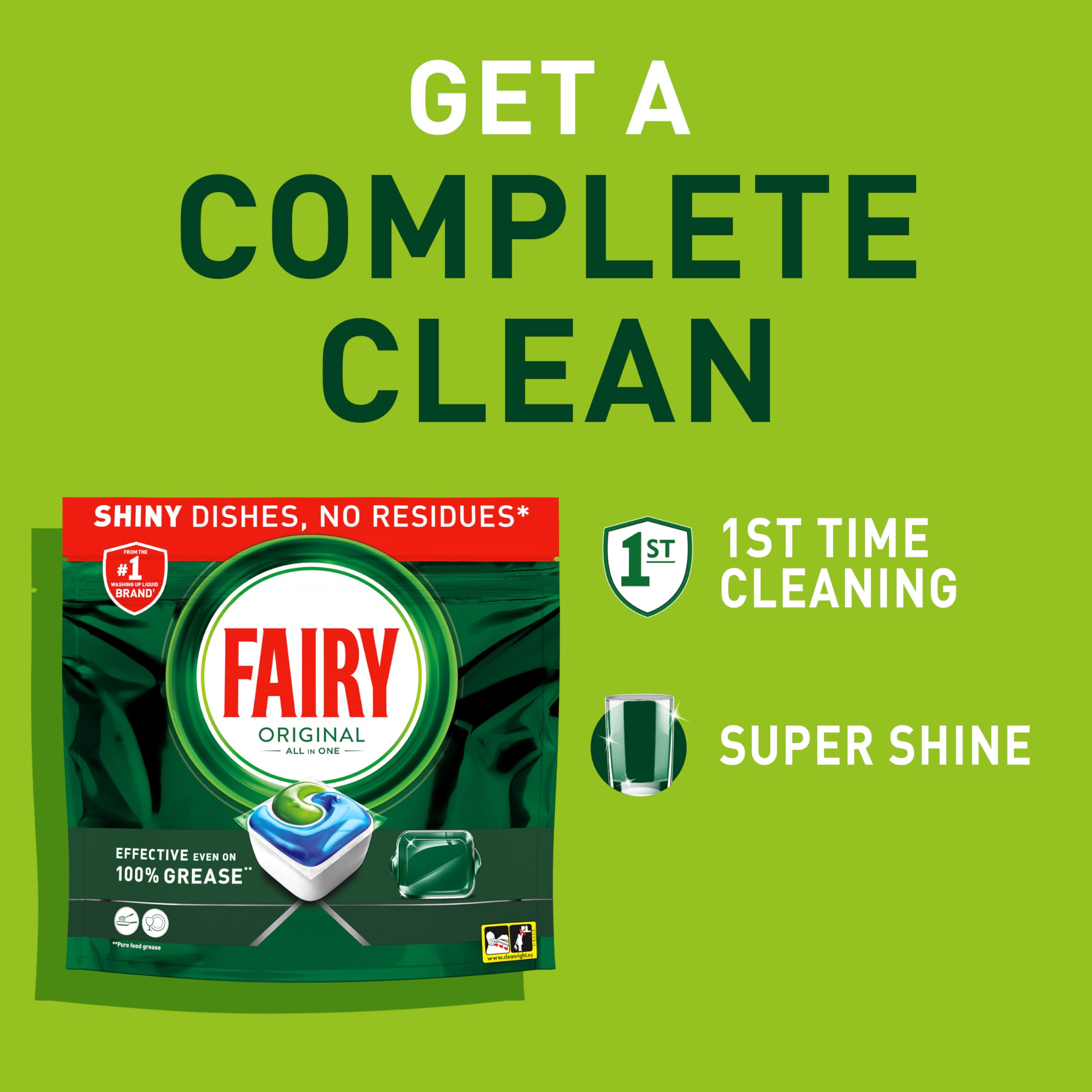 Fairy - Original All-In-1 Dishwasher Tablets (60 Capsules) 11