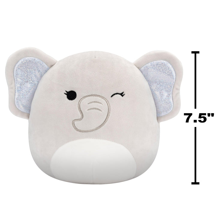 Squishmallows Cherish the Winking Grey Elephant - 7.5 Inch Plush Collectible