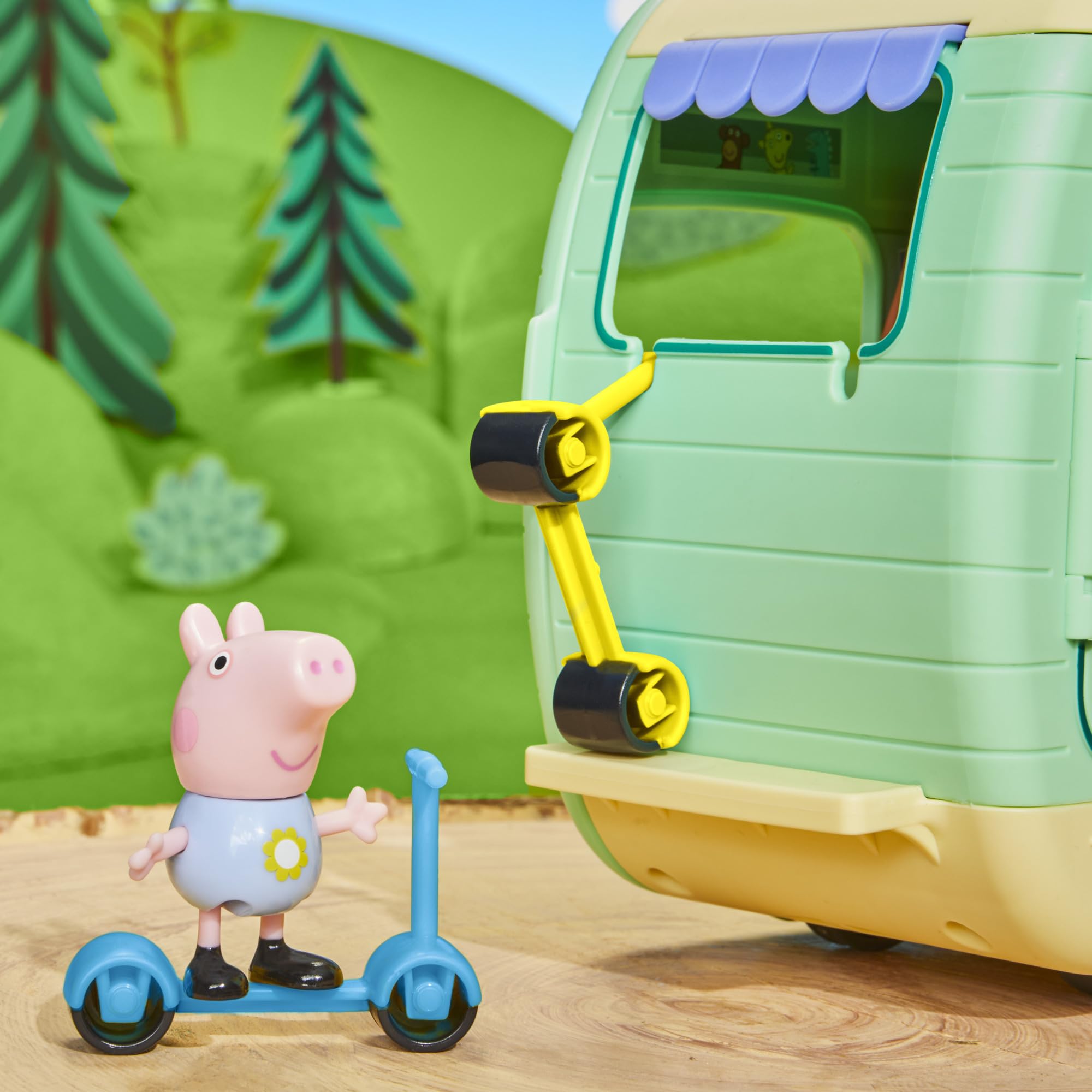 Peppa Pig Peppa's Caravan Playset - 2-in-1 Camping Adventure with Figures & Accessories 4