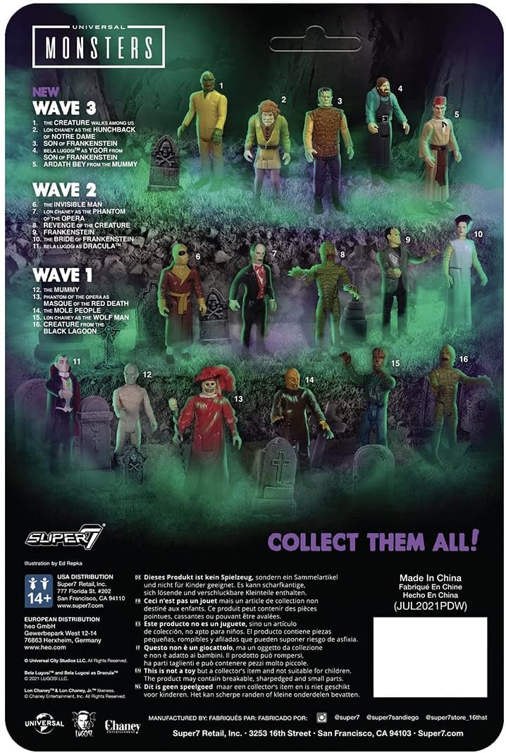 SUPER7 Universal Monsters ReAction Series - The Hunchback of Notre Dame Action Figure (RE-UNIVW03-HND-01)