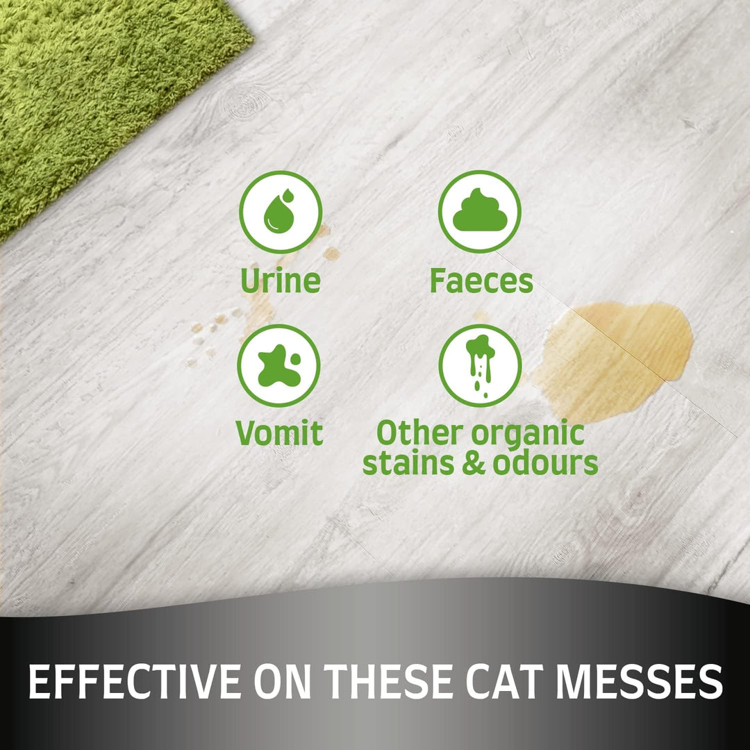 Nature's Miracle Ultimate Cat Stain & Odour Eliminator - Extra Strong Bio-Enzymatic Formula (1.03 kg)