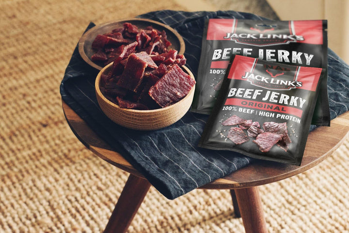 Jack Link's Beef Jerky Original Flavor High Protein Meat Snack Multipack 12 x 25g