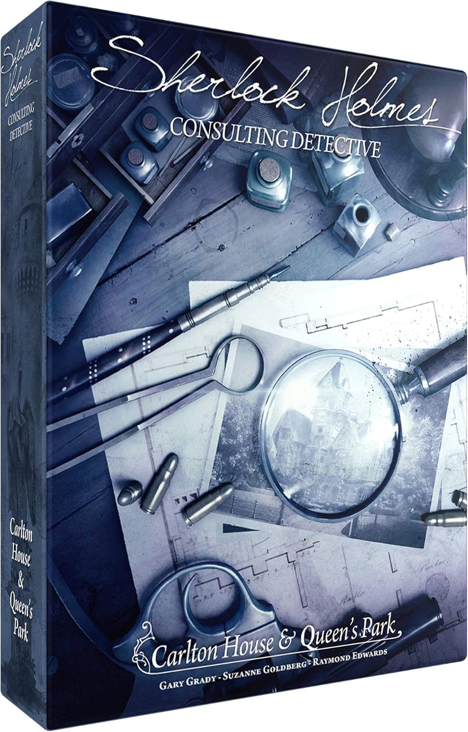 Sherlock Holmes Consulting Detective: Carlton House & Queen's Park Board Game | 1-8 Players | Ages 14+ | 90 Min Playtime 1