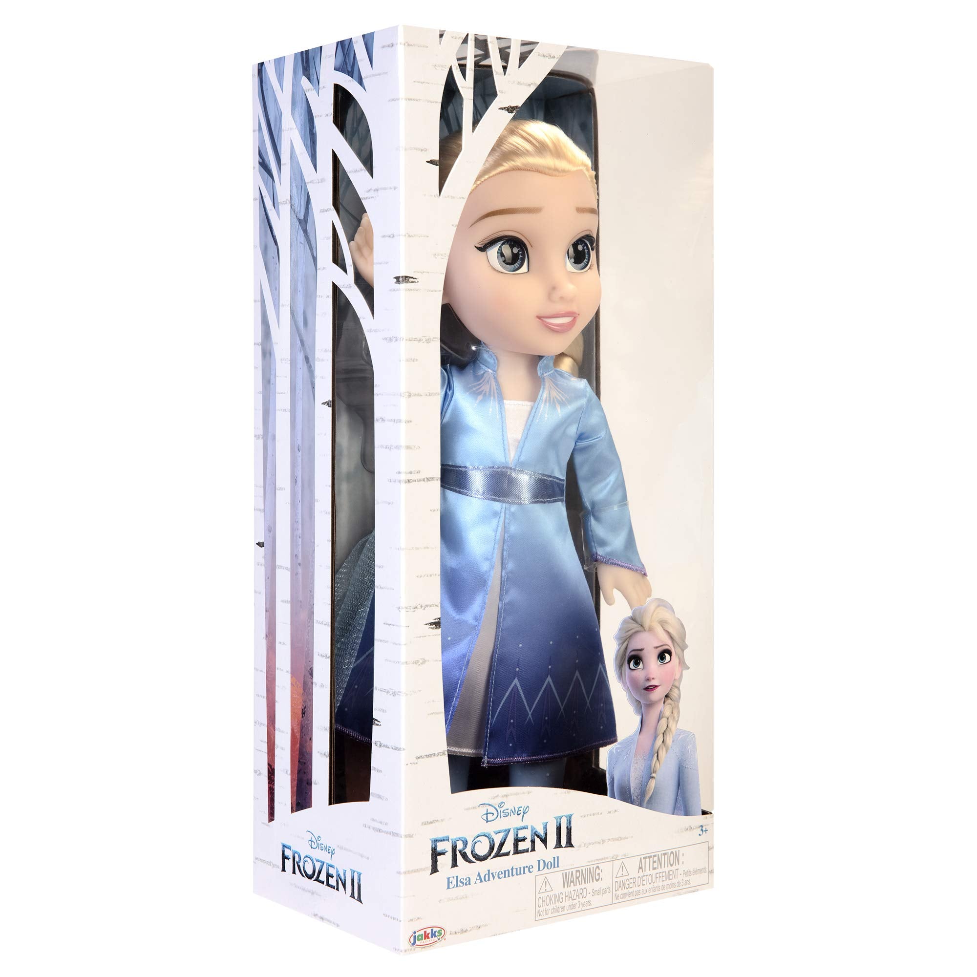 Jakks Pacific Disney Frozen 2 Elsa Travel Doll - 14"/35cm Tall with Iconic Fashion Dress and Boots 9