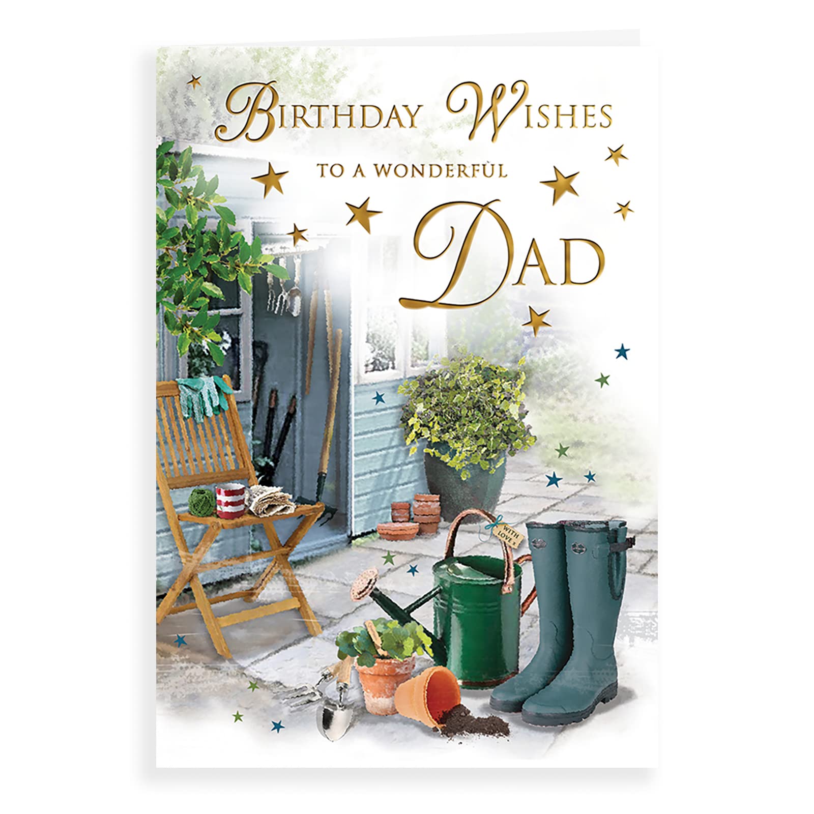 Piccadilly Greetings Dad Birthday Card | Traditional Design | 9 x 6 Inches | Includes Envelope