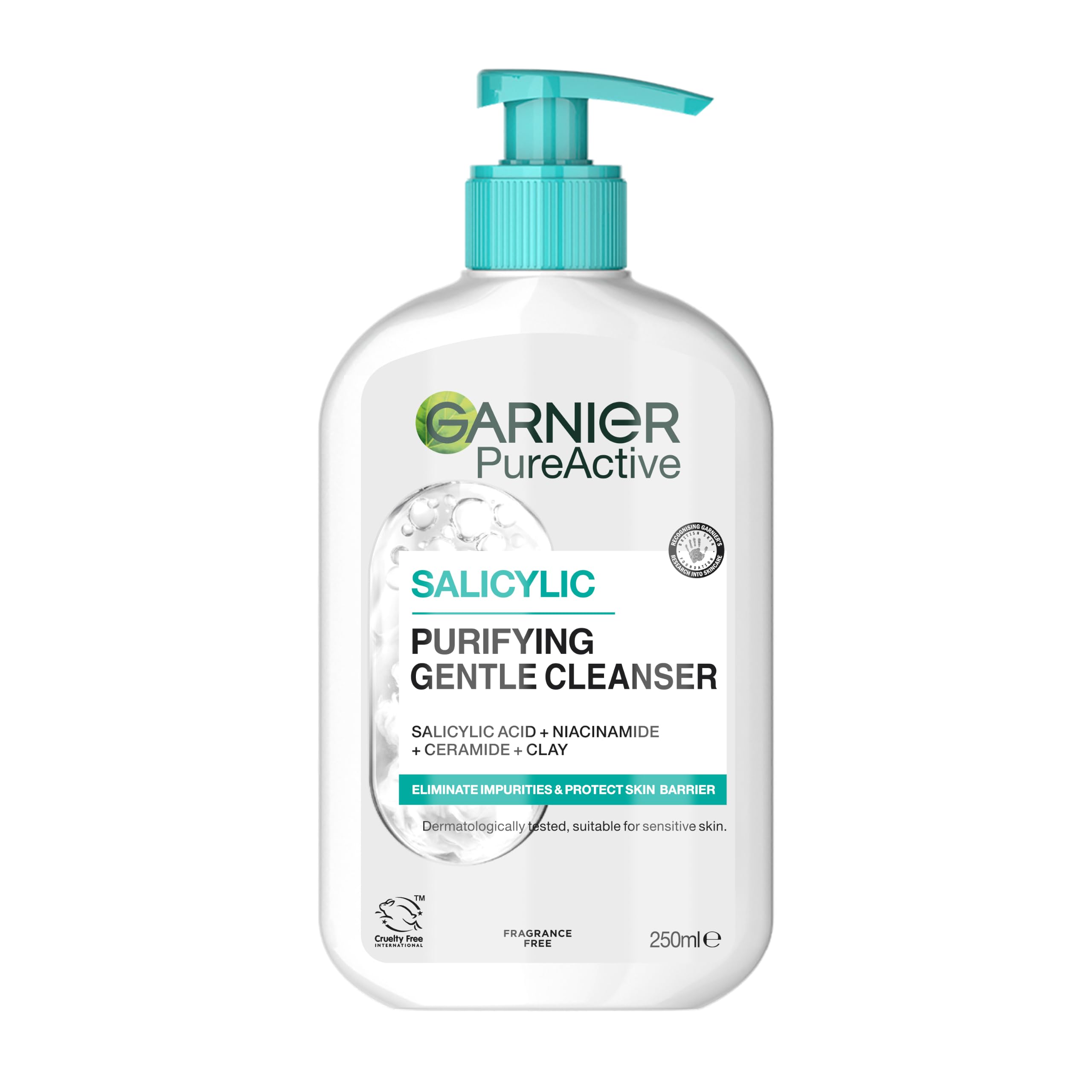 Garnier Pure Active Salicylic Purifying Gentle Face Cleanser - 250 ml