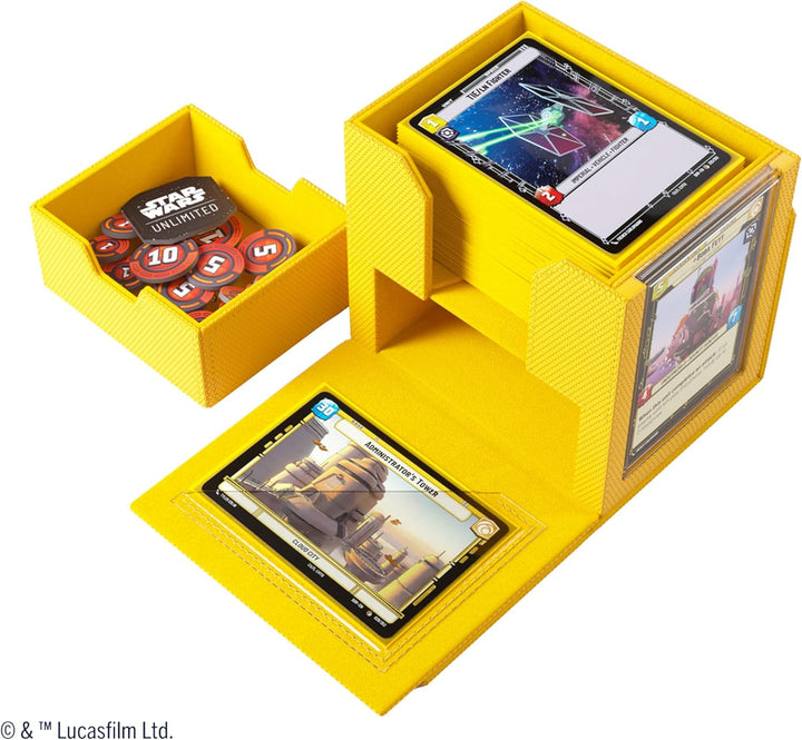 Gamegenic Star Wars Unlimited Deck Pod - Yellow - Trading Card Game Accessory
