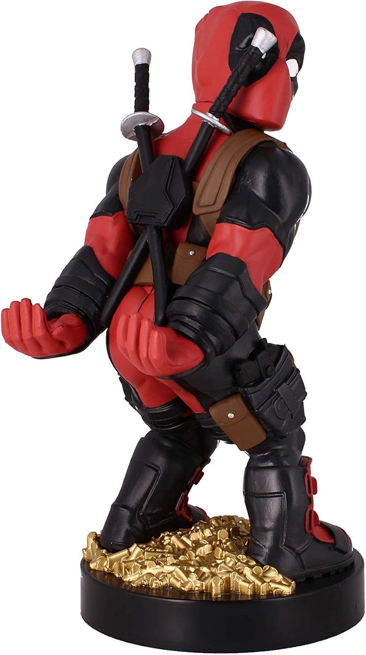 Marvel Deadpool Rear View Cable Guy - Controller & Phone Holder with Charging Cable