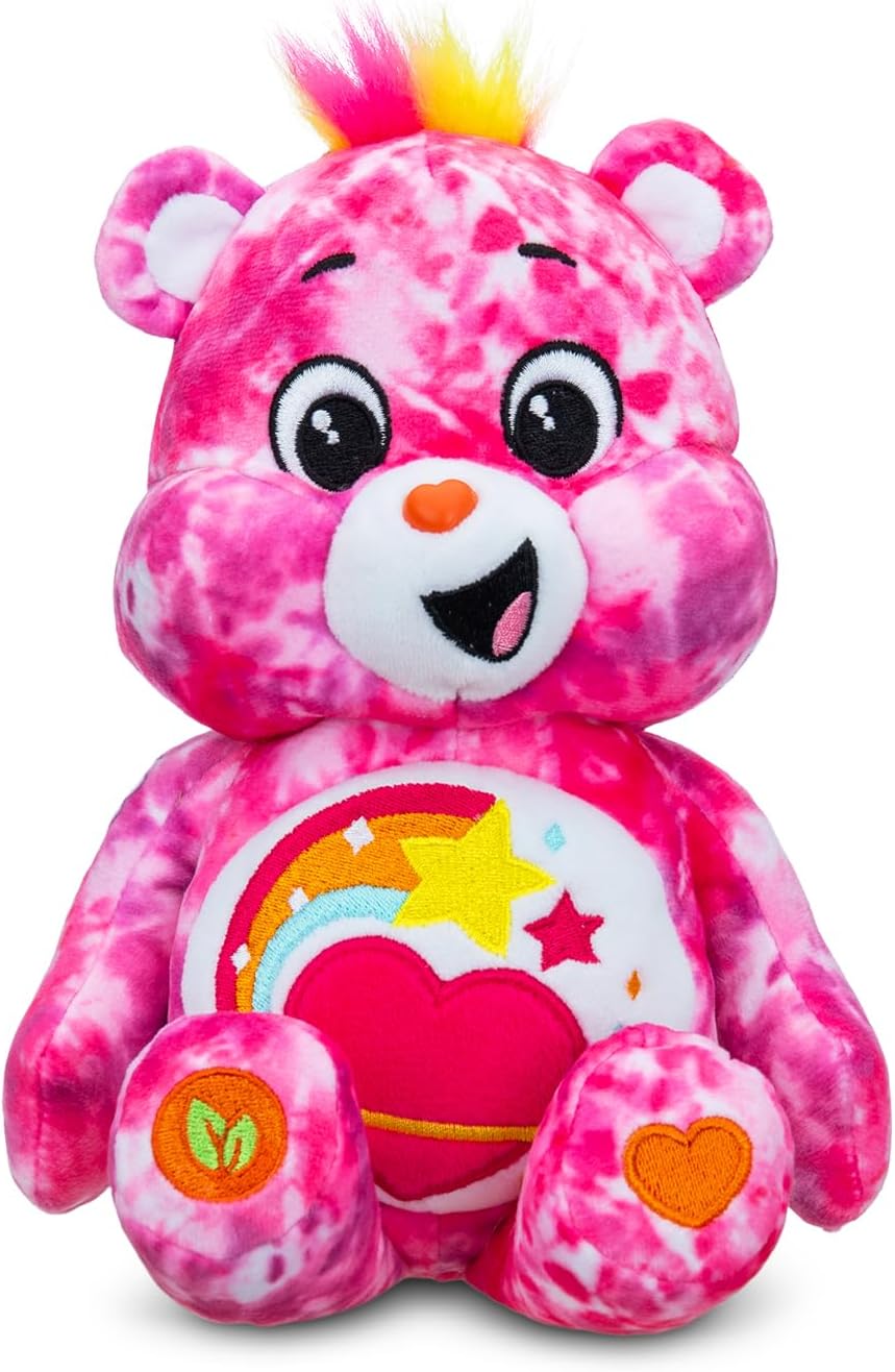 Care Bears Blissful Heart Bear 22cm Bean Plush - Soft Cuddly Toy for Kids 1