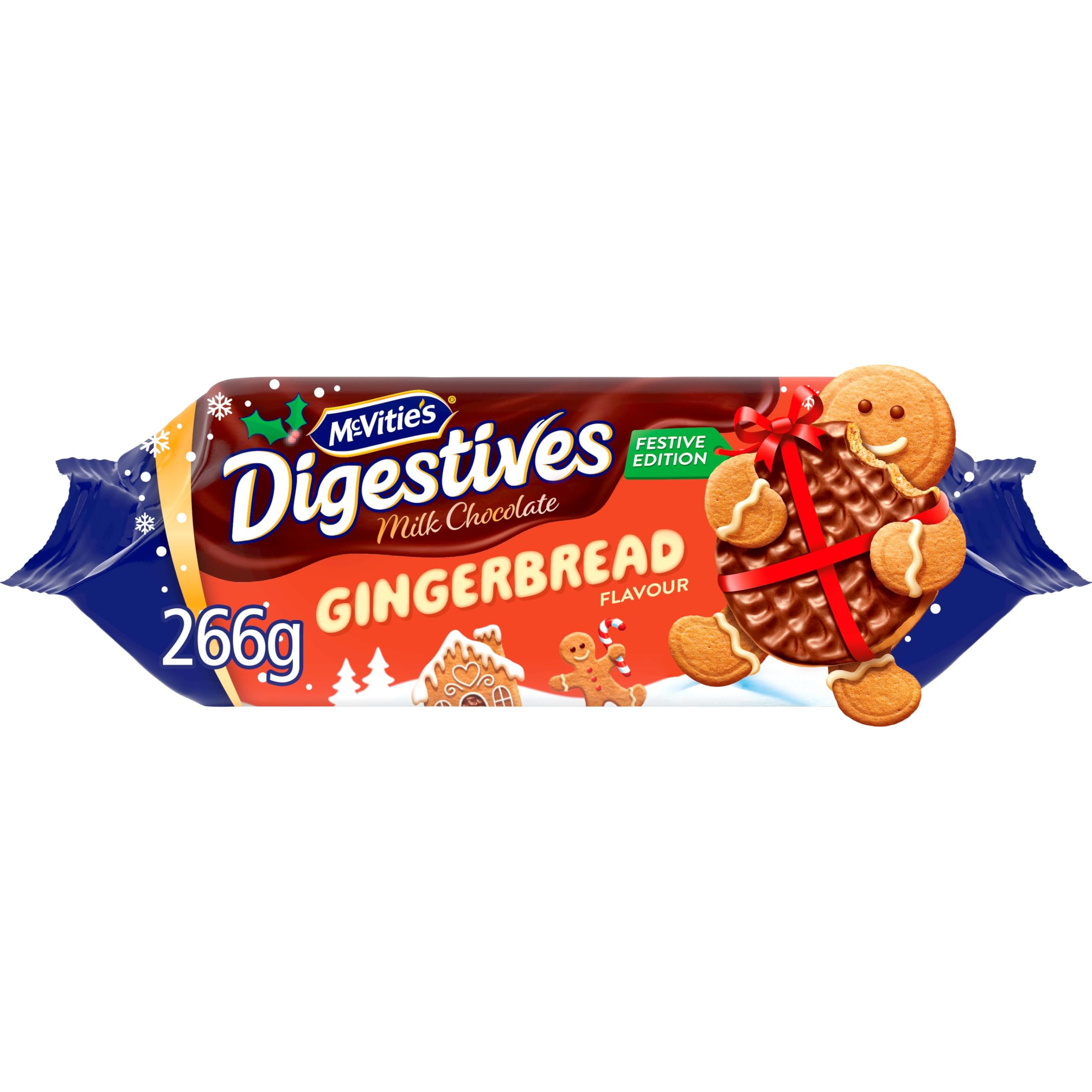 McVitie's Gingerbread Chocolate Digestive Christmas Biscuits 266g 1