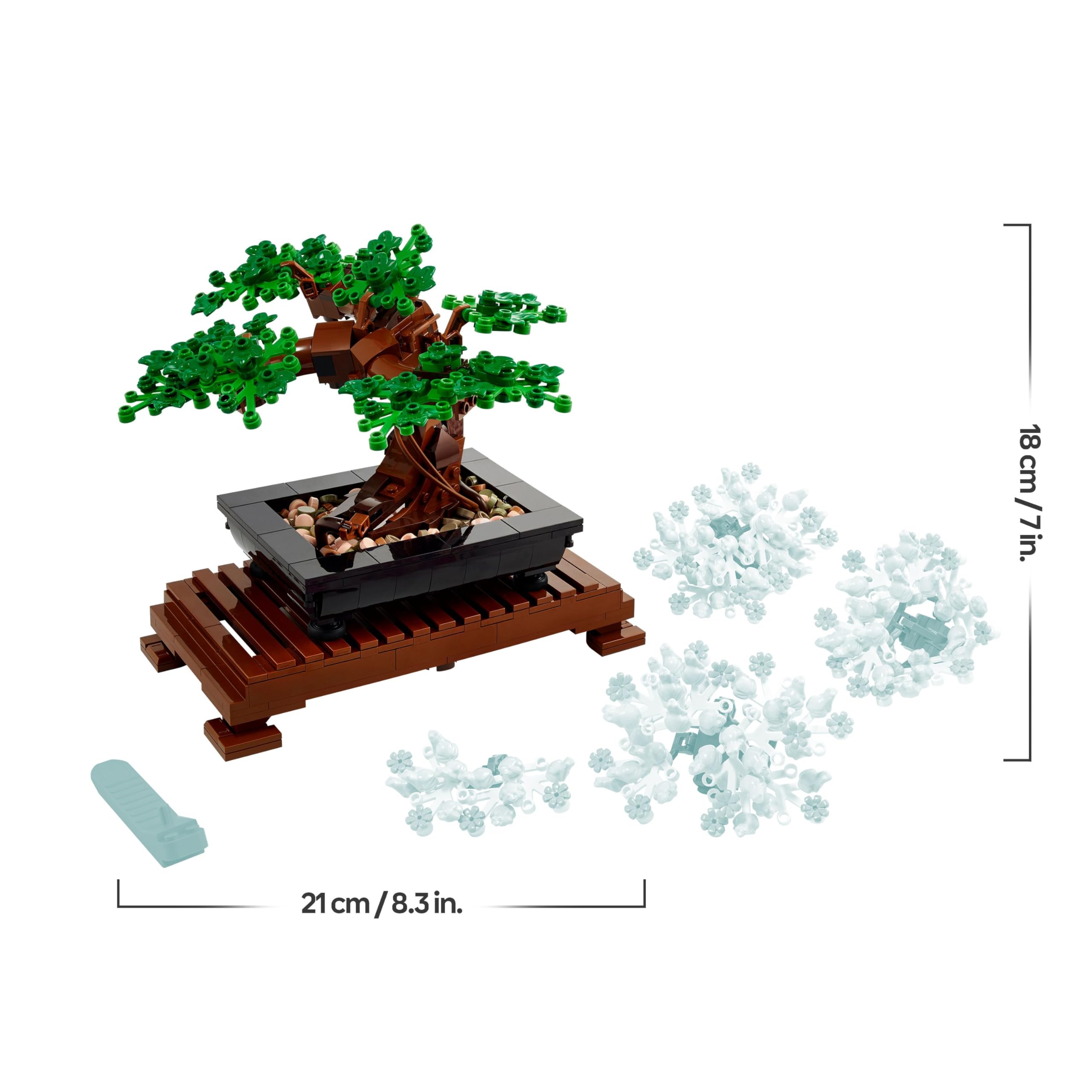 LEGO Icons 10281 Bonsai Tree Building Set for Adults | 878 Pieces | Botanical Collection 8