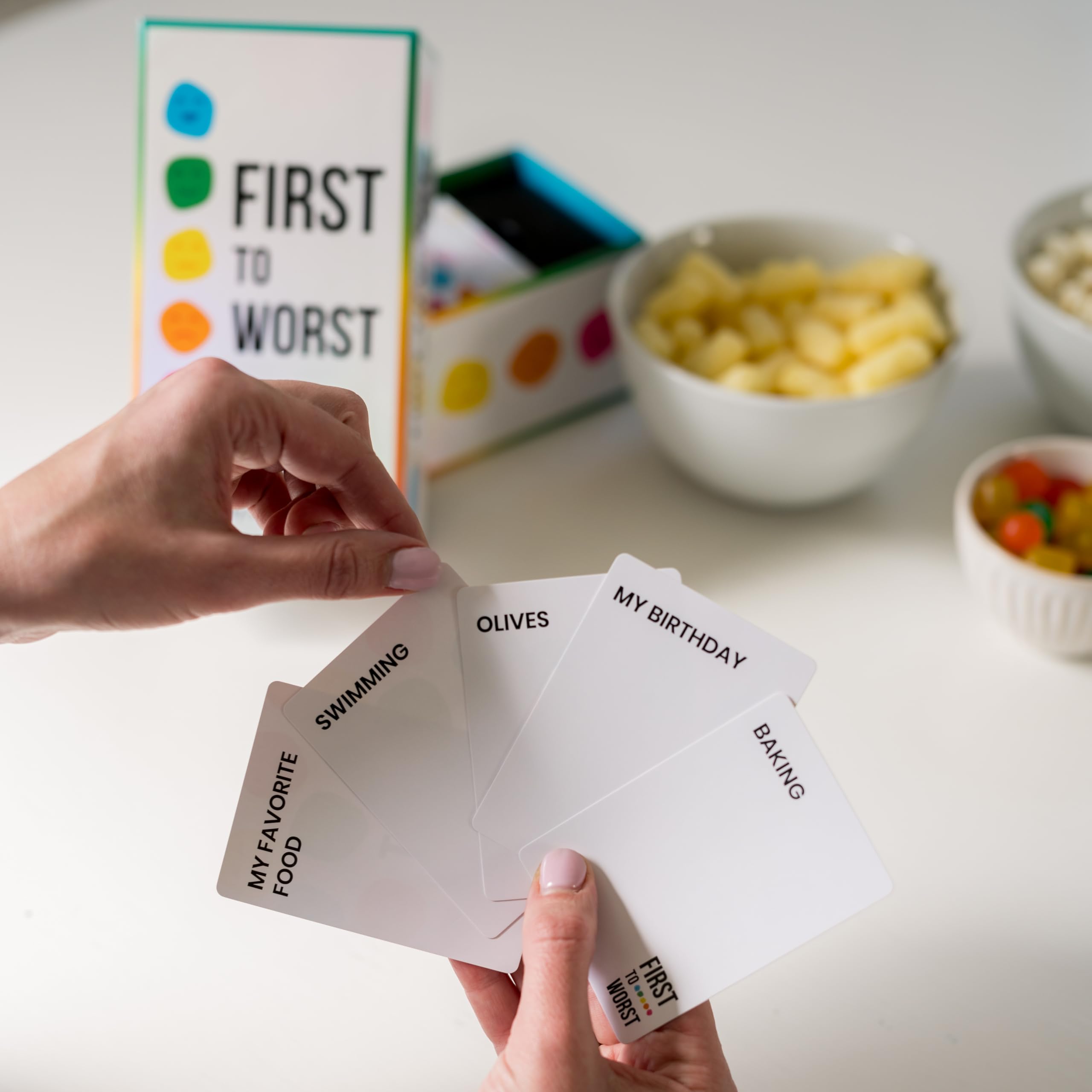 FIRST TO WORST Party Game - The Card Game of Polarizing Priorities 5