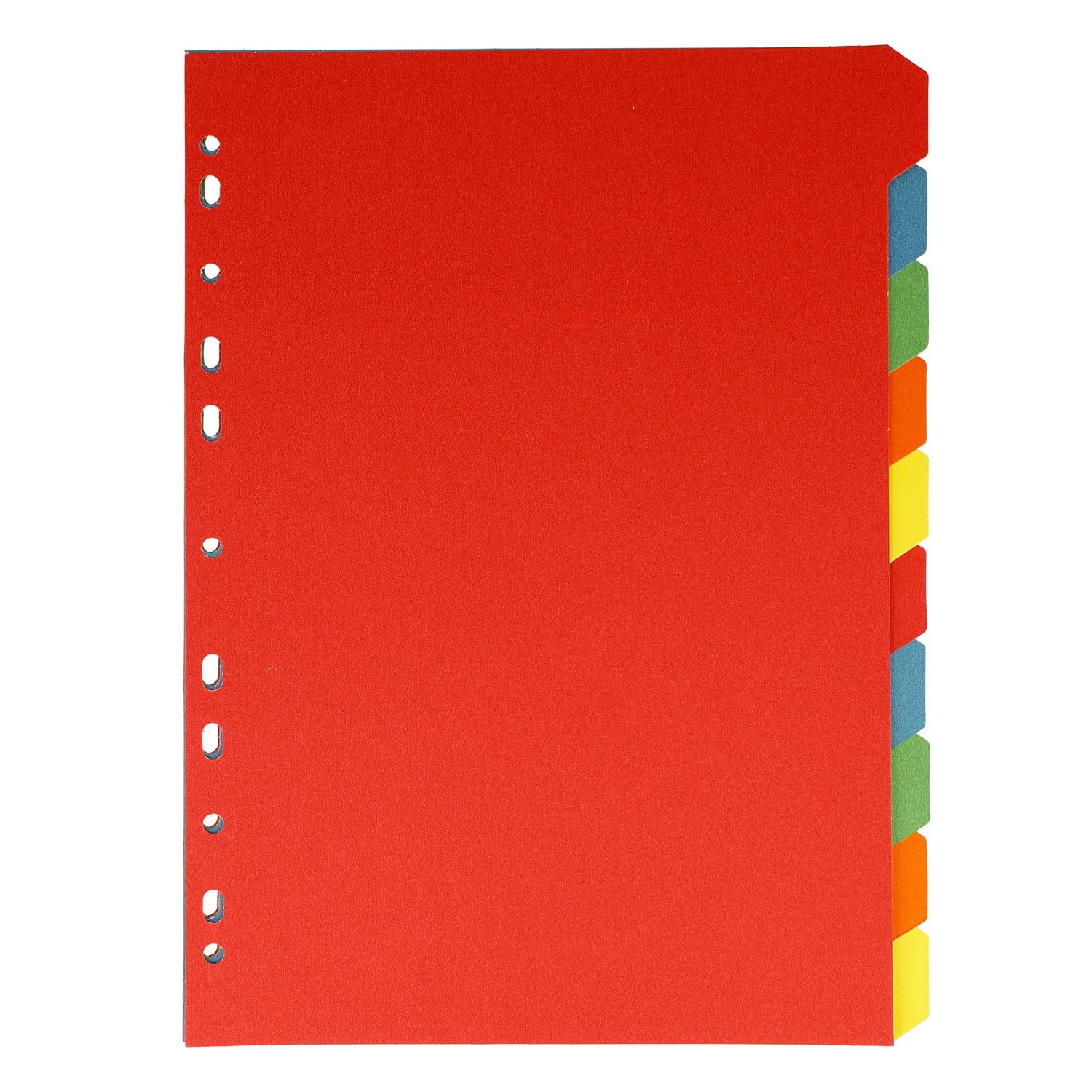 Westcott A4 Binder Dividers - 10 Multicoloured Tabs for Quick Organisation | Cardboard