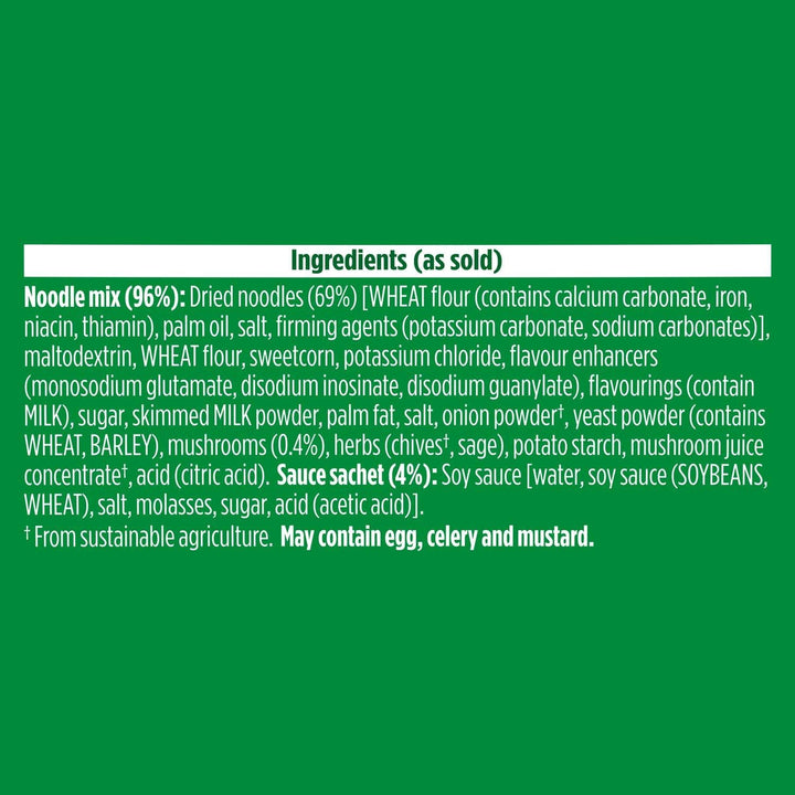 Pot Noodle Chicken & Mushroom Flavour, 12 Pack (12 x 90g)