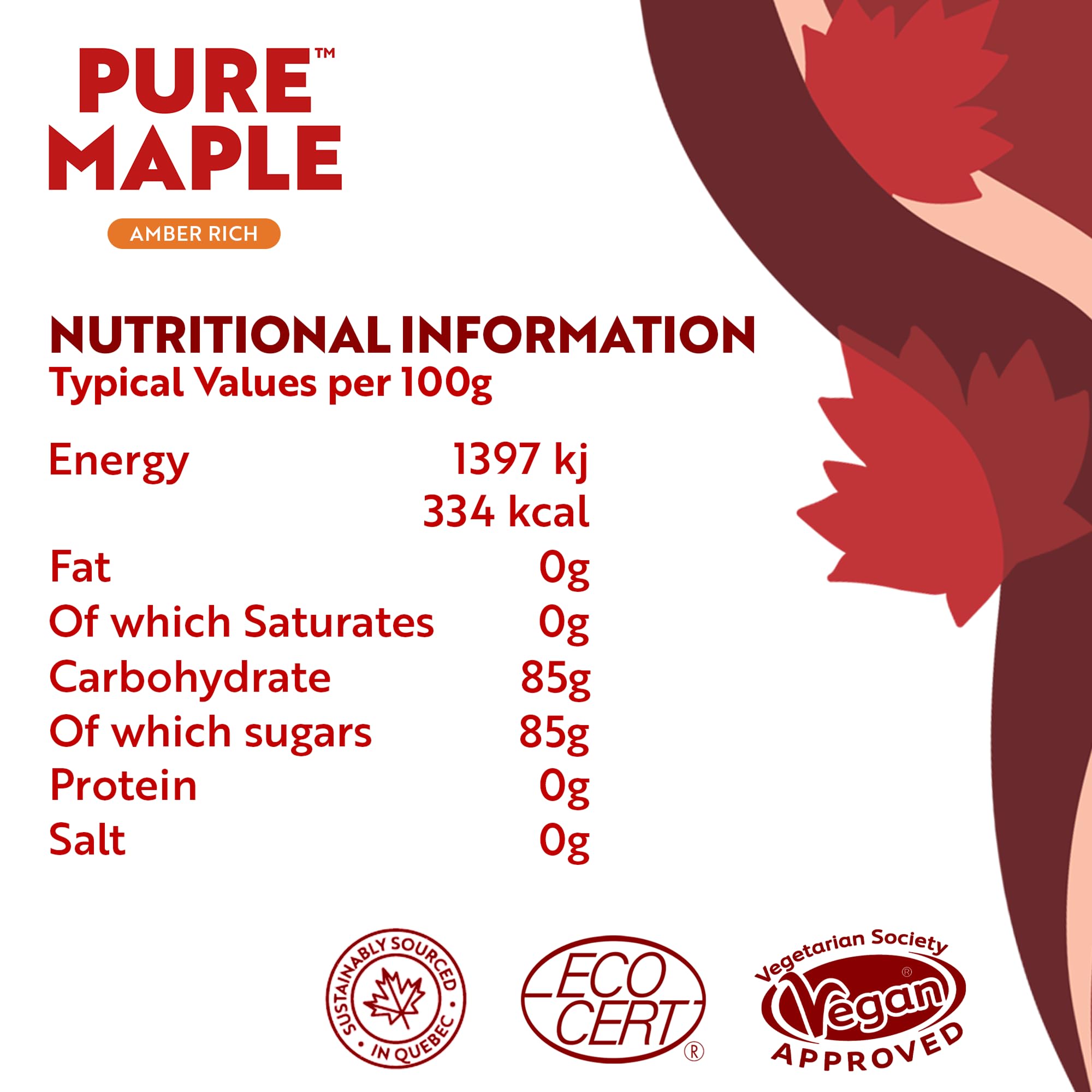 Pure Maple Organic Maple Butter - 160g | 100% Canadian Maple Syrup Spread | Vegan 3