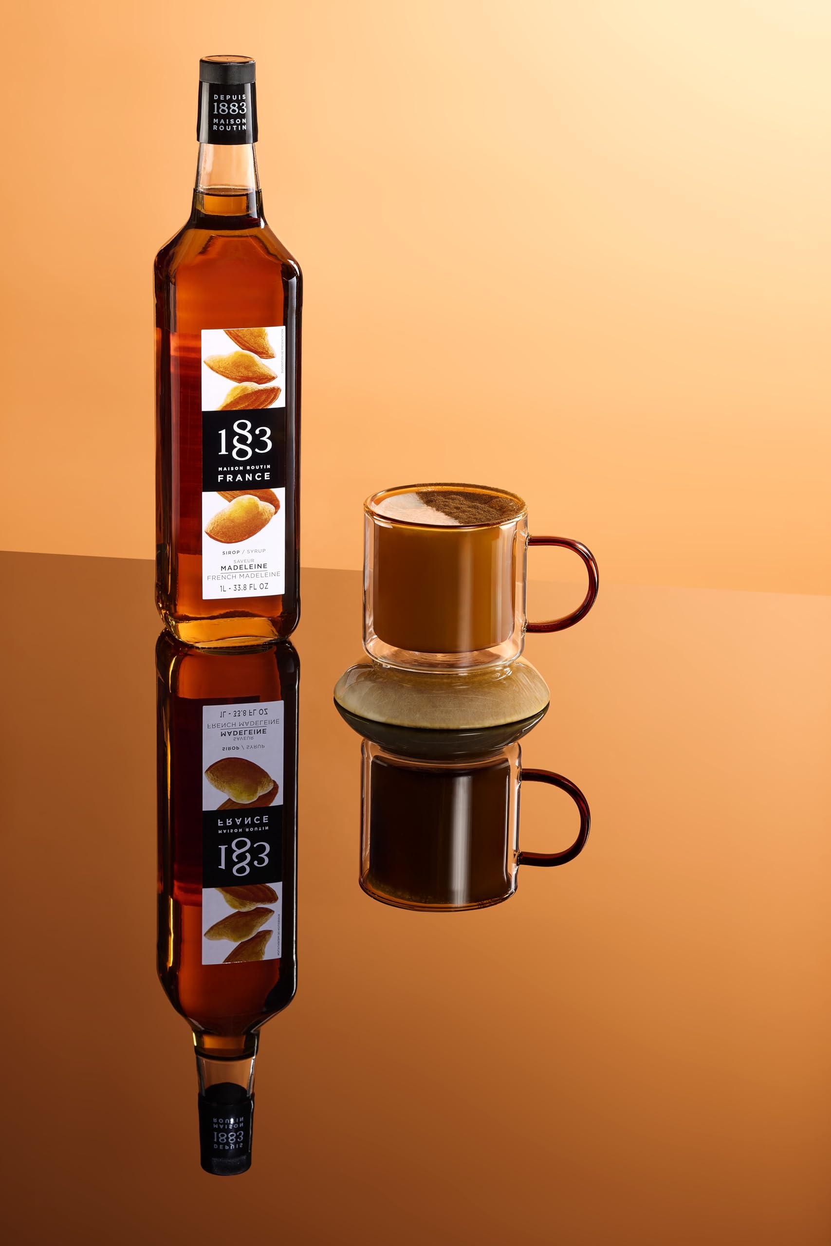 1883 MAISON ROUTIN French Madeleine Syrup - 1L Bottle | Vegan Friendly | Natural Cane Sugar 6