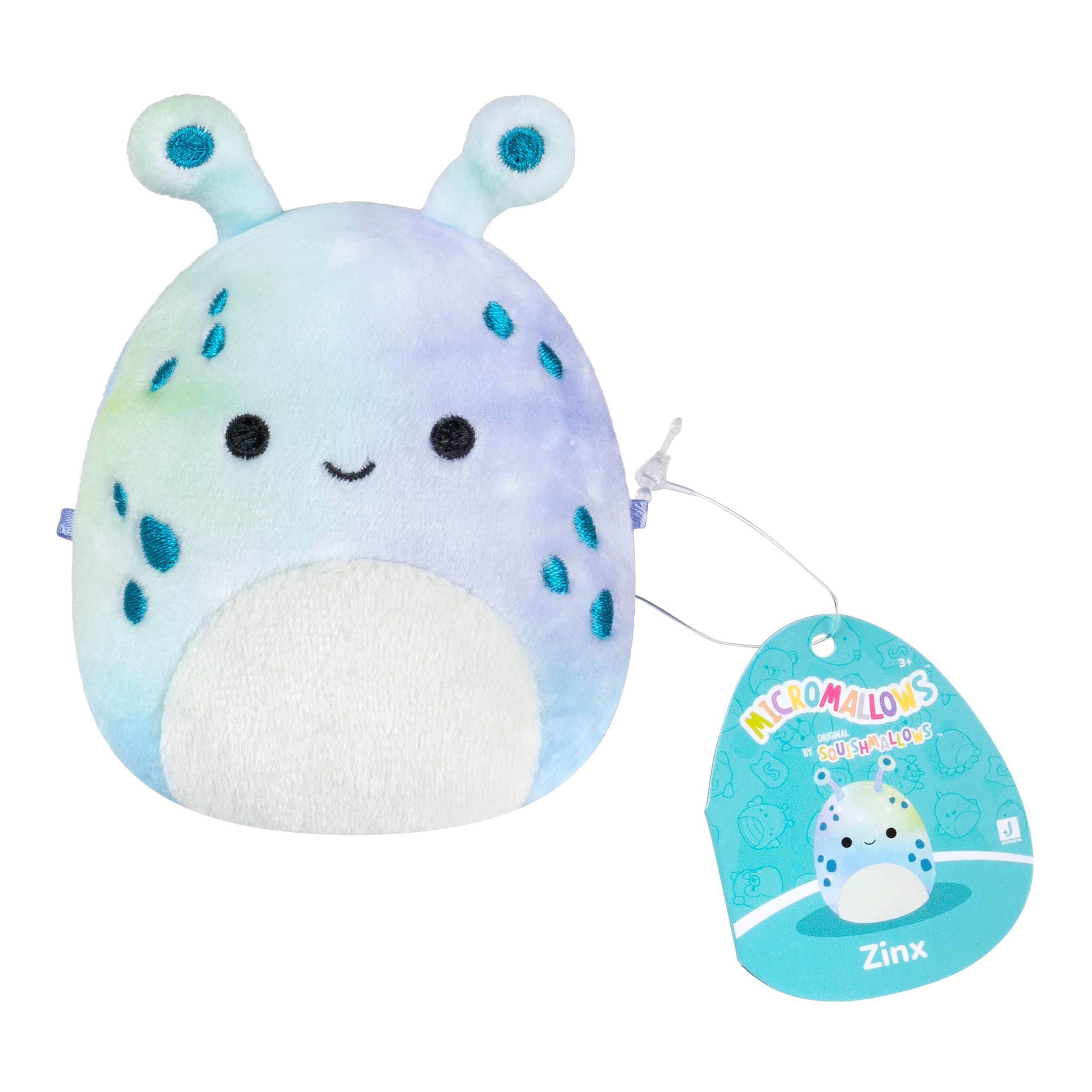 Micromallows Squishmallows 3-Pack Plush - Auggie the Cuttlefish, Zinx the Alien, Weaver the Waffle 11