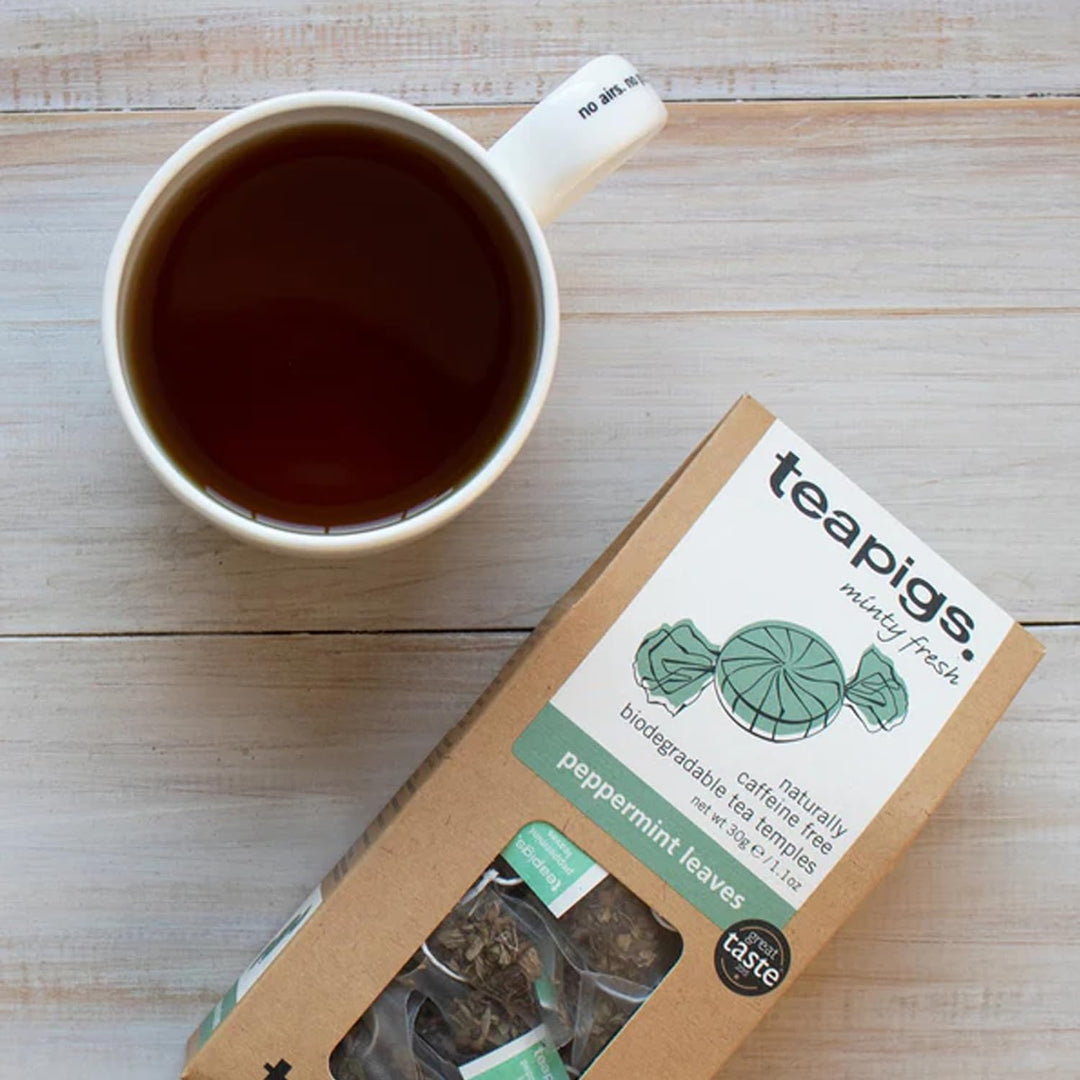 teapigs Peppermint Tea - Caffeine-Free Mint Tea Bags with Whole Peppermint Leaves - 50 Bags