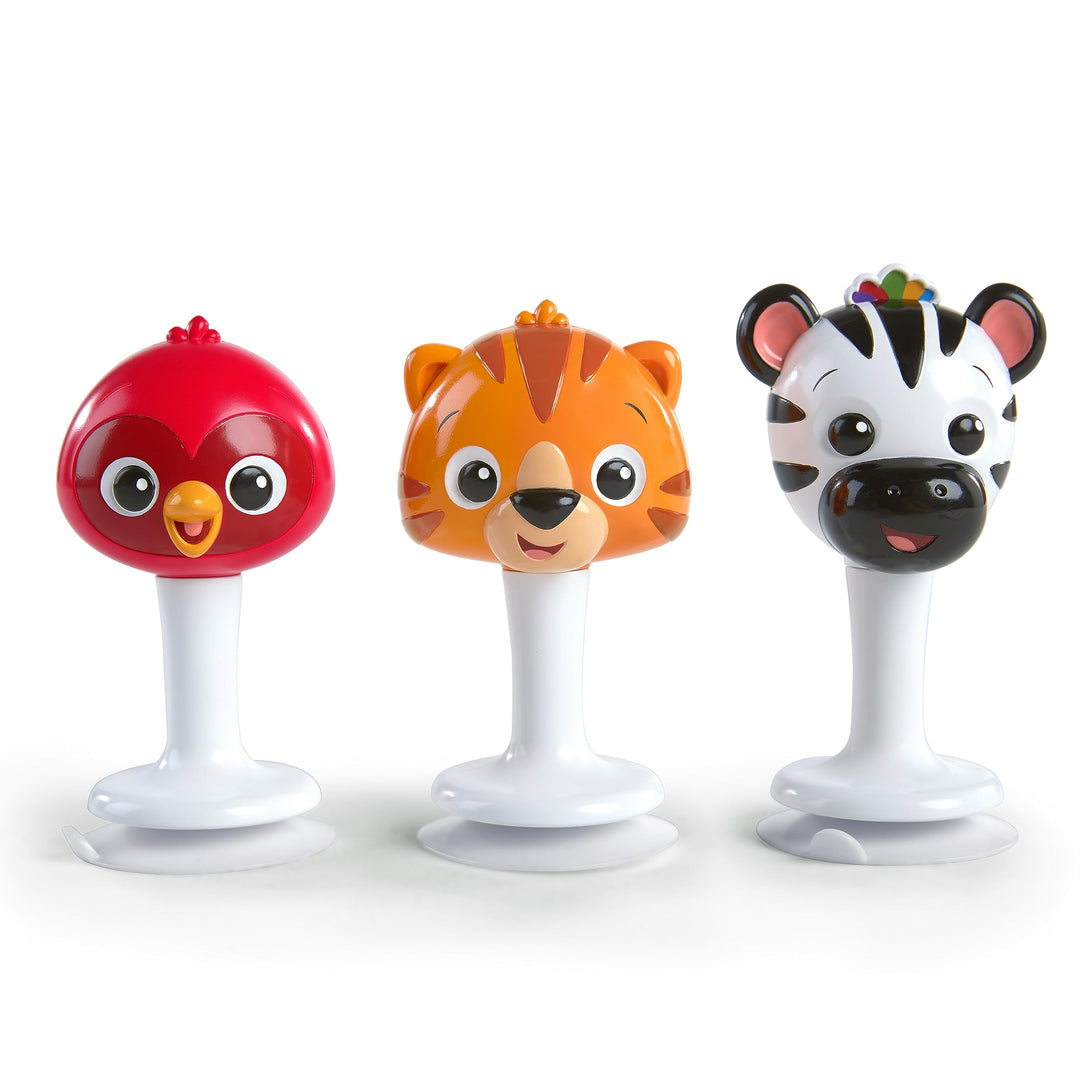 Baby Einstein Rattle & Jingle Trio - Suction Cup High Chair Toys for 3 Months+