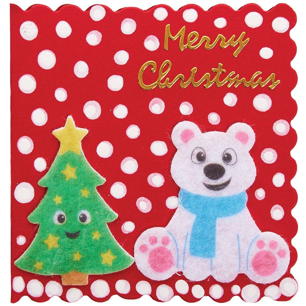 Baker Ross FX380 Christmas Felt Stickers - Pack of 80 Assorted Festive Designs 6