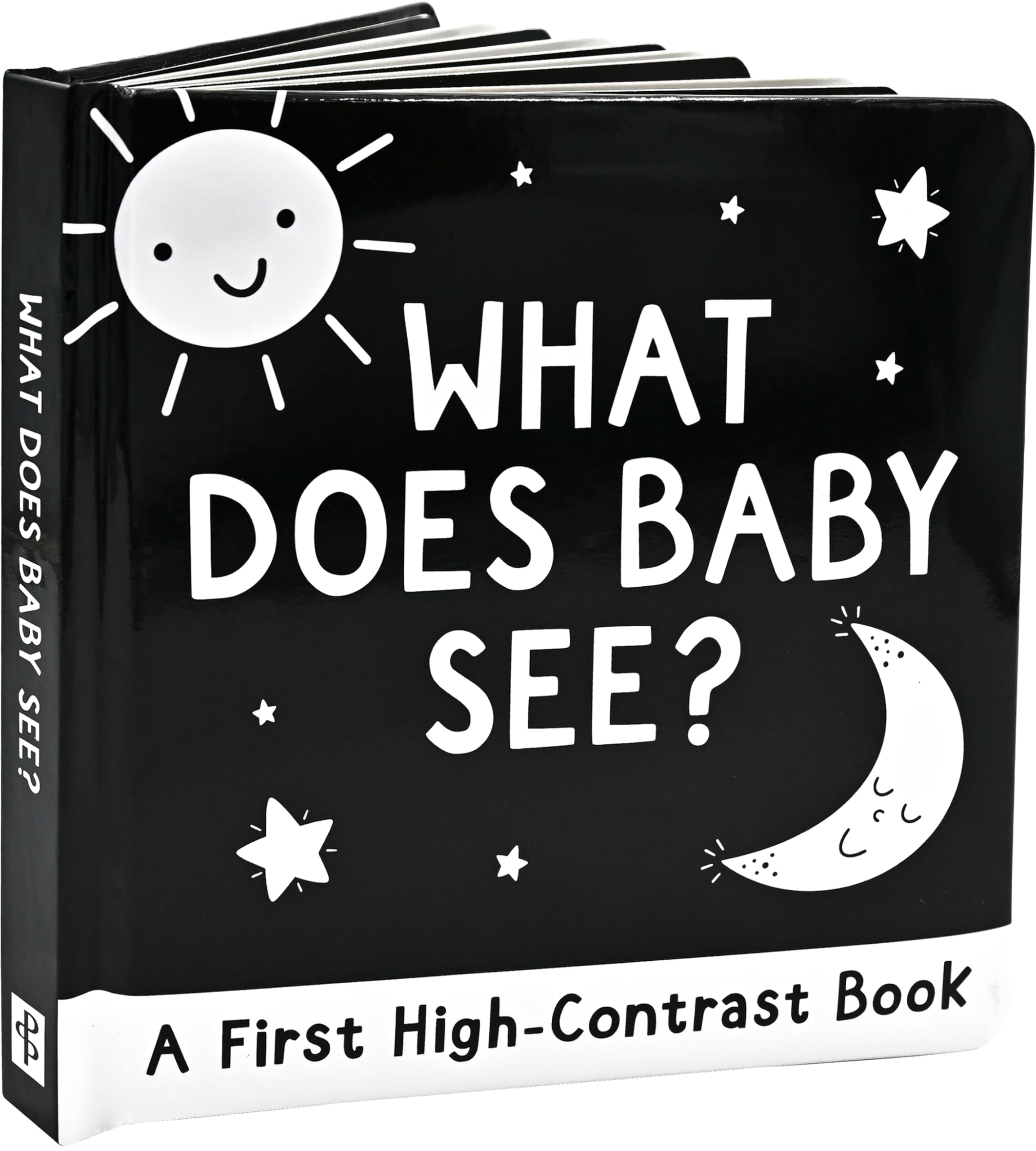 Peter Pauper Press What Does Baby See? High-Contrast Board Book for Early Learning | Ages 0+ 1