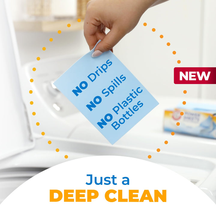 Arm & Hammer Power Sheets Laundry Detergent - Fresh Linen Scent, 50 Count