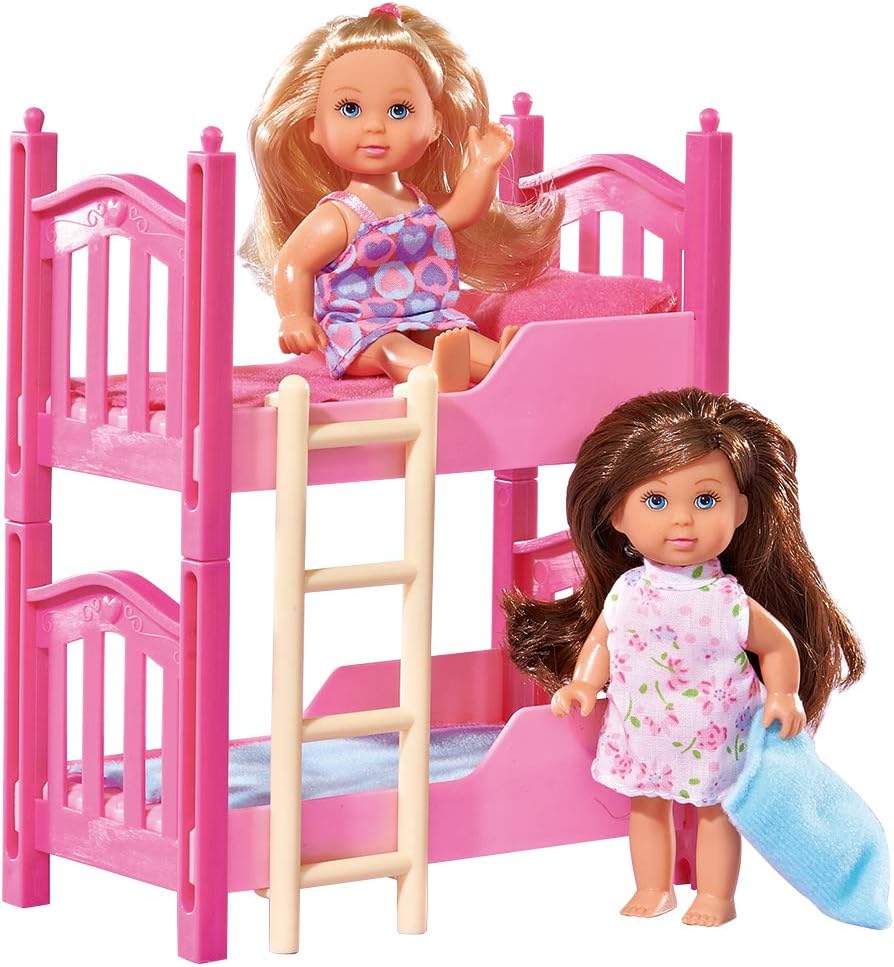 Evi Love - Bunk Bed Doll Playset with 2 Dolls, 12 cm 1