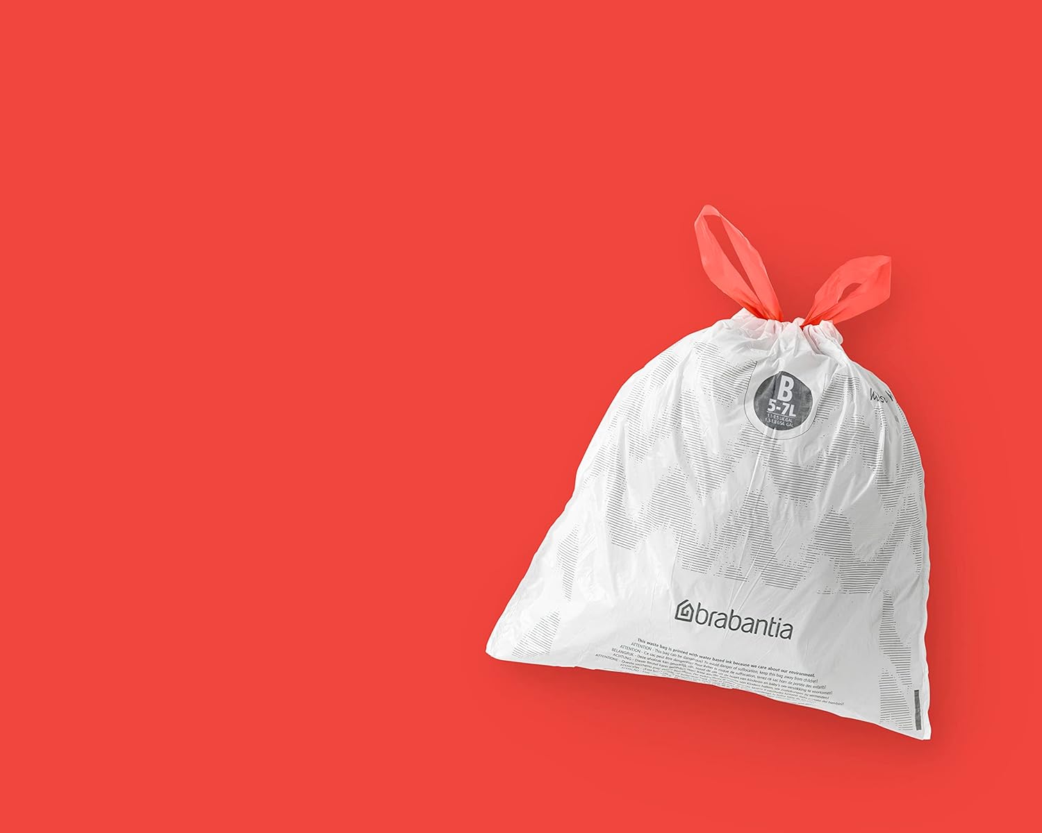 Brabantia PerfectFit Müllbeutel Multipack Größe B (5 Liter) Extra starker Kunststoff mit Bindeband 5