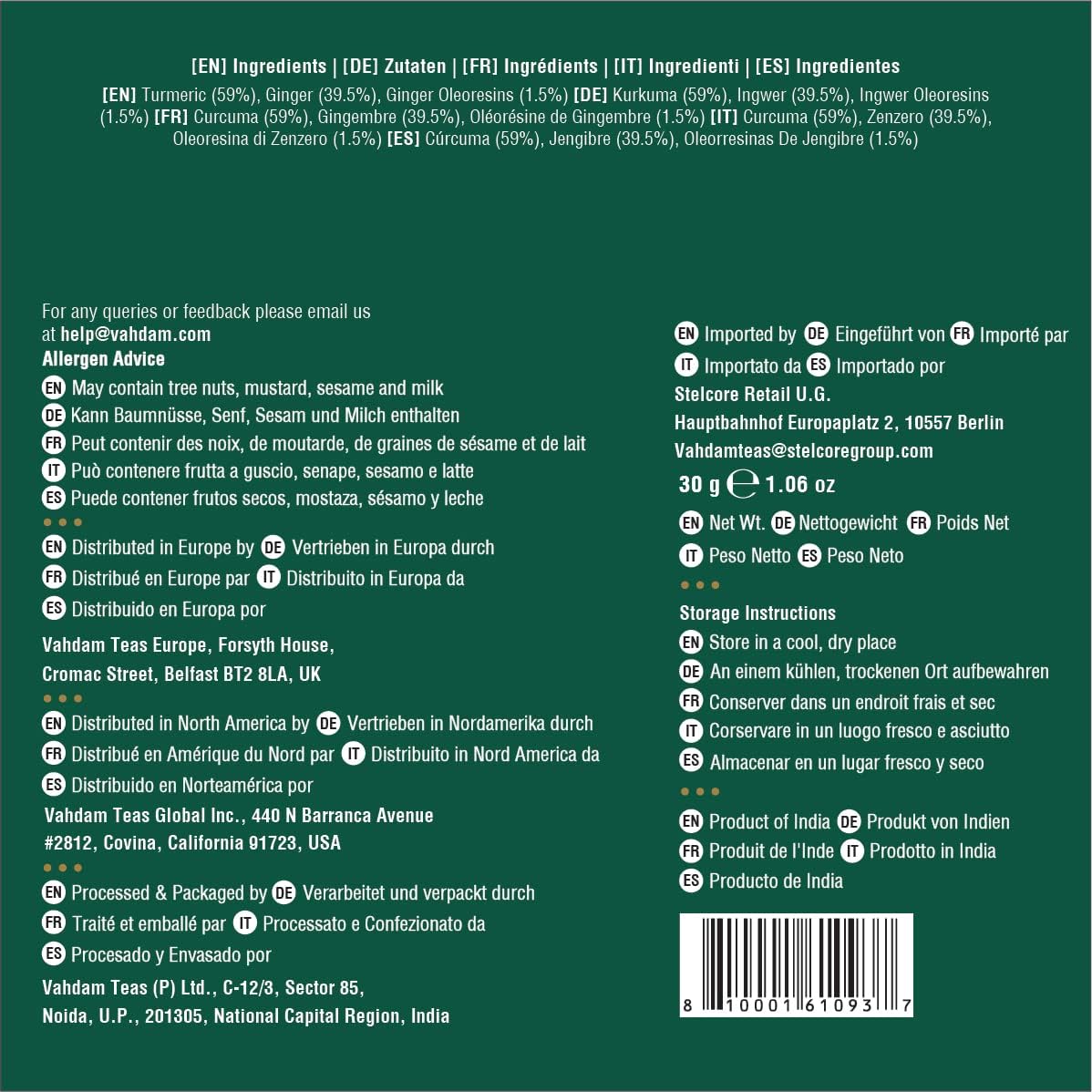 VAHDAM - Turmeric + Ginger Herbal Tea Blend (15 Pyramid Tea Bags) 9