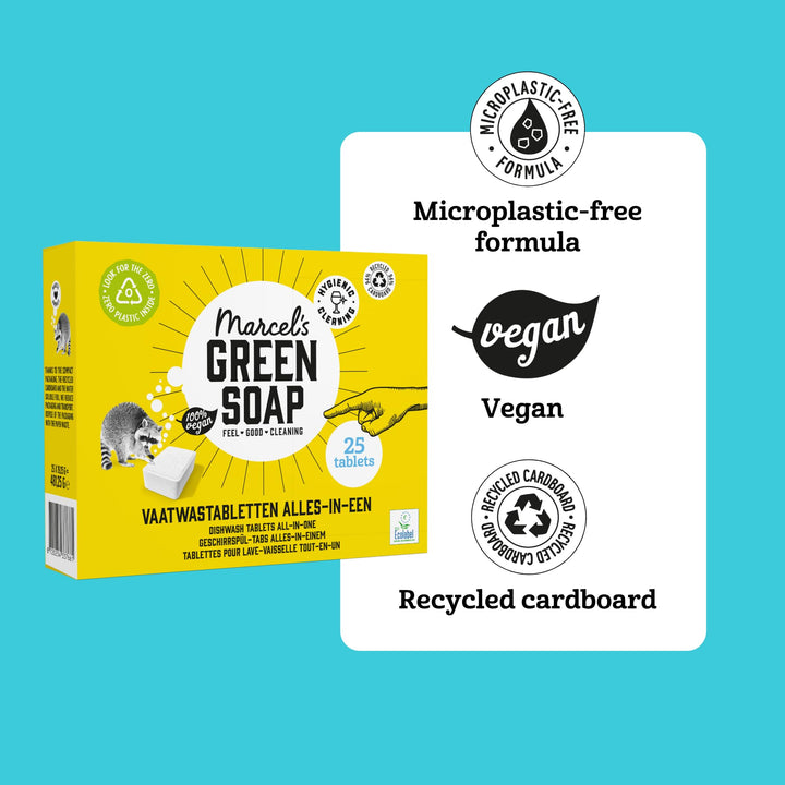 Marcel's Green Soap - Dishwasher Tablets All-in-One - 25 Pack