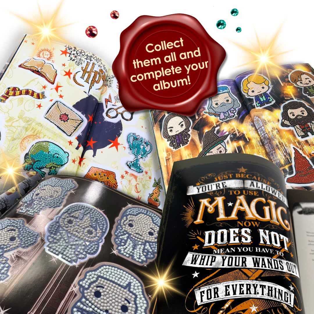 CRYSTAL ART Harry Potter Sticker Pack - 3 Mystery Diamond Art Collectible Stickers 4