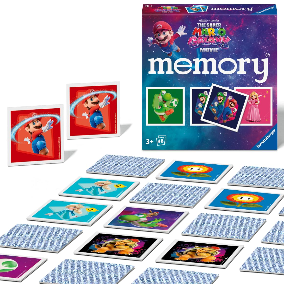 Ravensburger Super Mario 2 Mini Memory Game - Matching Pairs for Kids Ages 3+ | 48 Cards 1