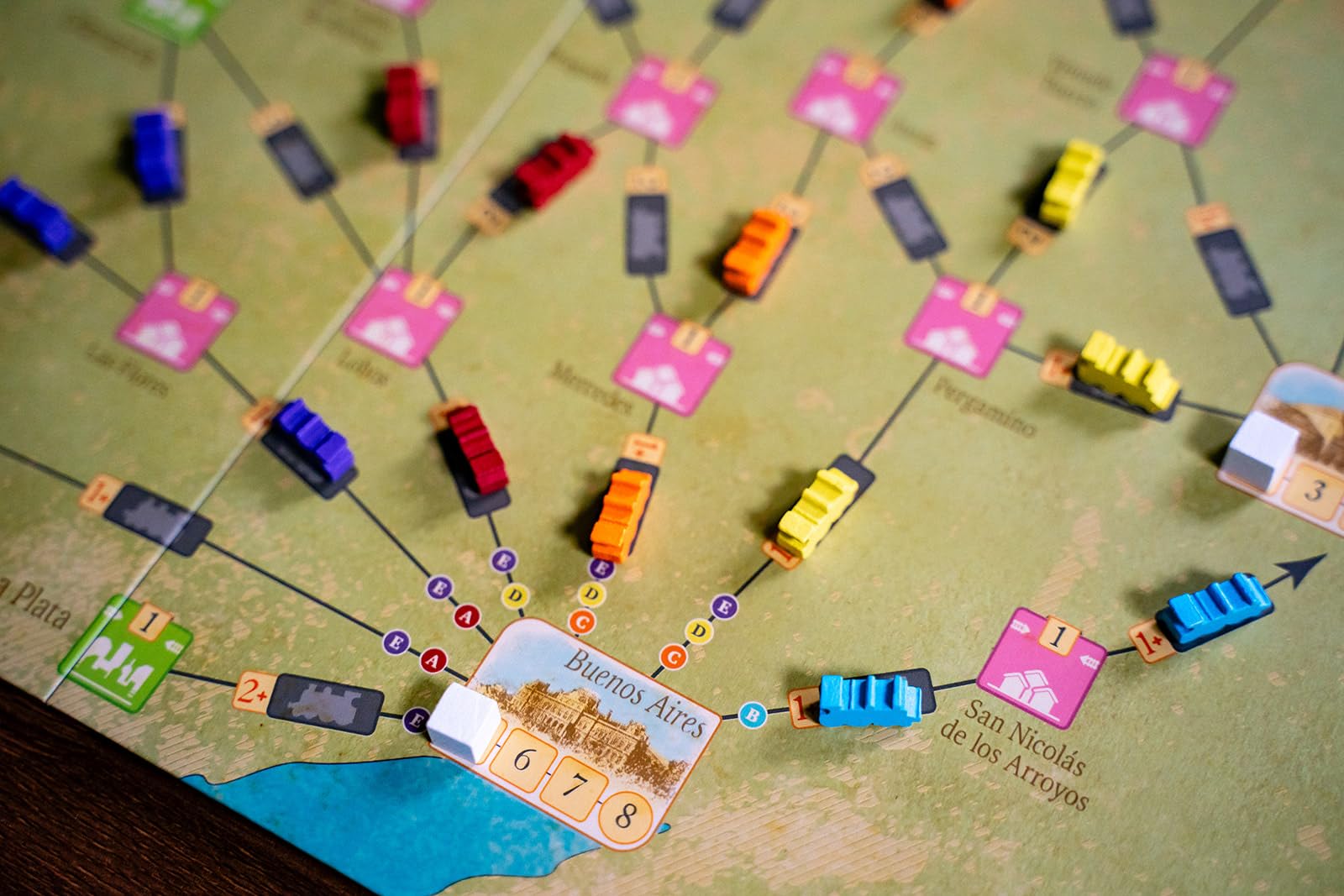 Capstone Games Age of Rail: Allegheny & La Pampa Double-Sided Expansion Map 4