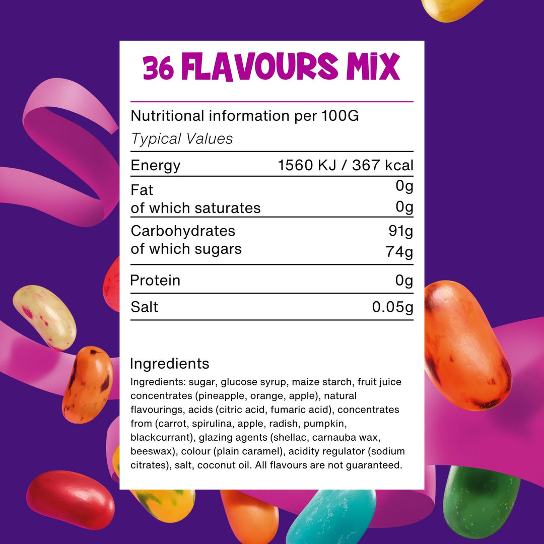 The Jelly Bean Factory Gourmet Jelly Beans Gift 380g Can - Bulk Gluten Free Sweets