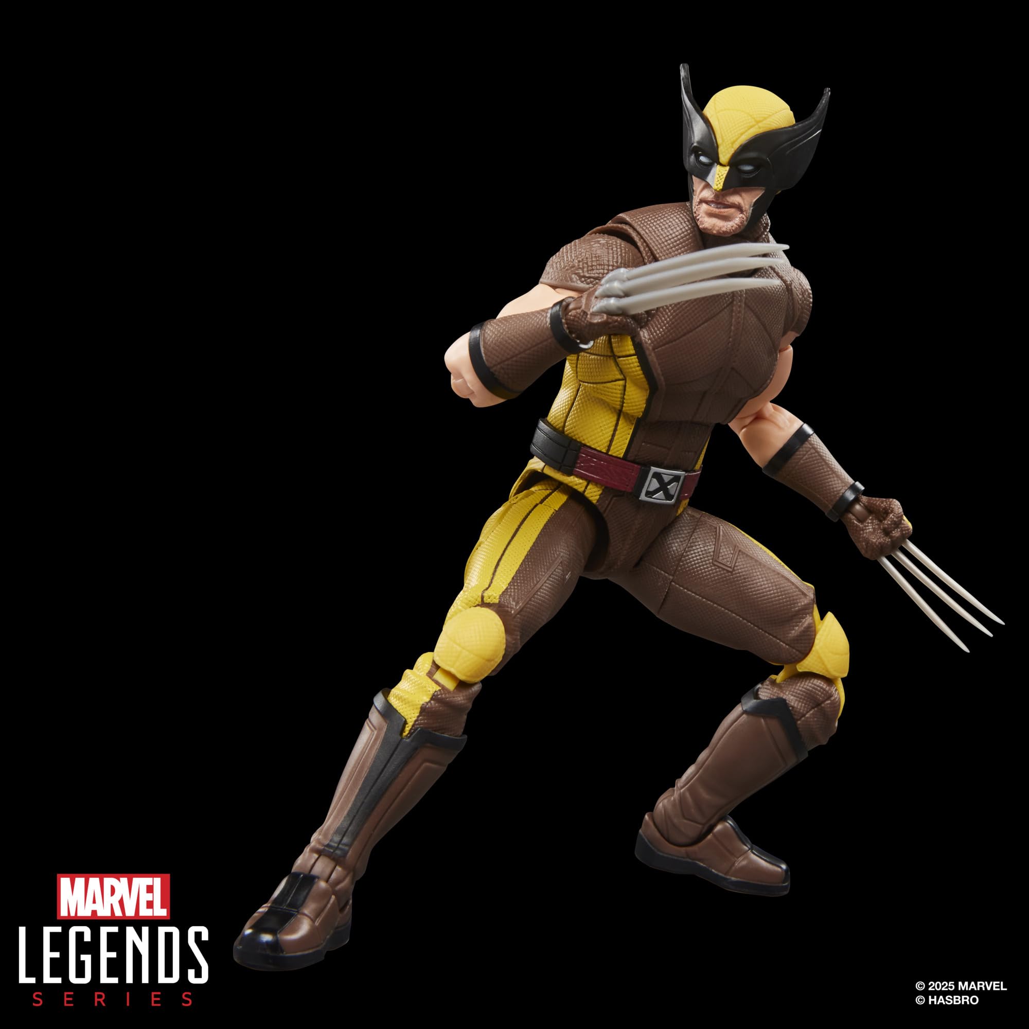 Marvel Legends Series Wolverine (Brown Suit) Action Figure | 6-Inch Scale | Ages 14+ 5