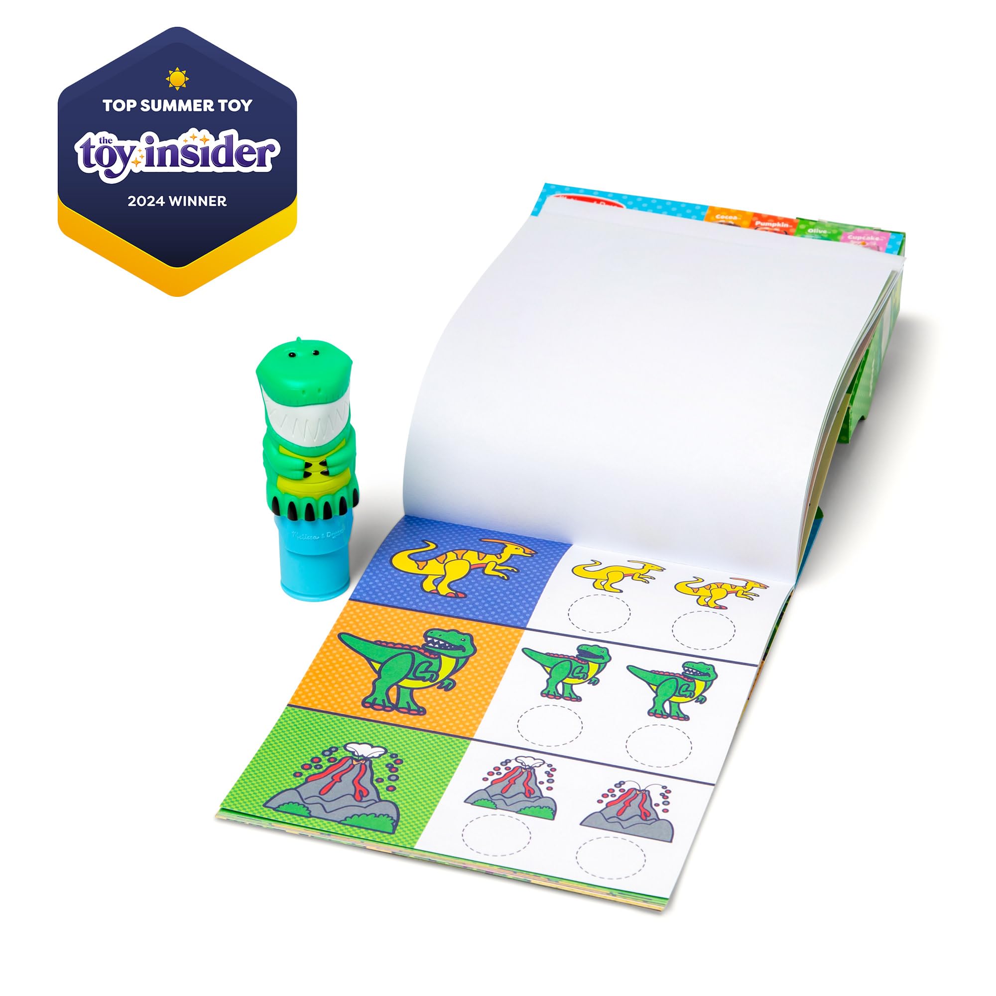 Melissa & Doug WOW Sticker Stamper & Activity Pad - Dinosaur Theme | Age 3+ | Mess-Free Play 4