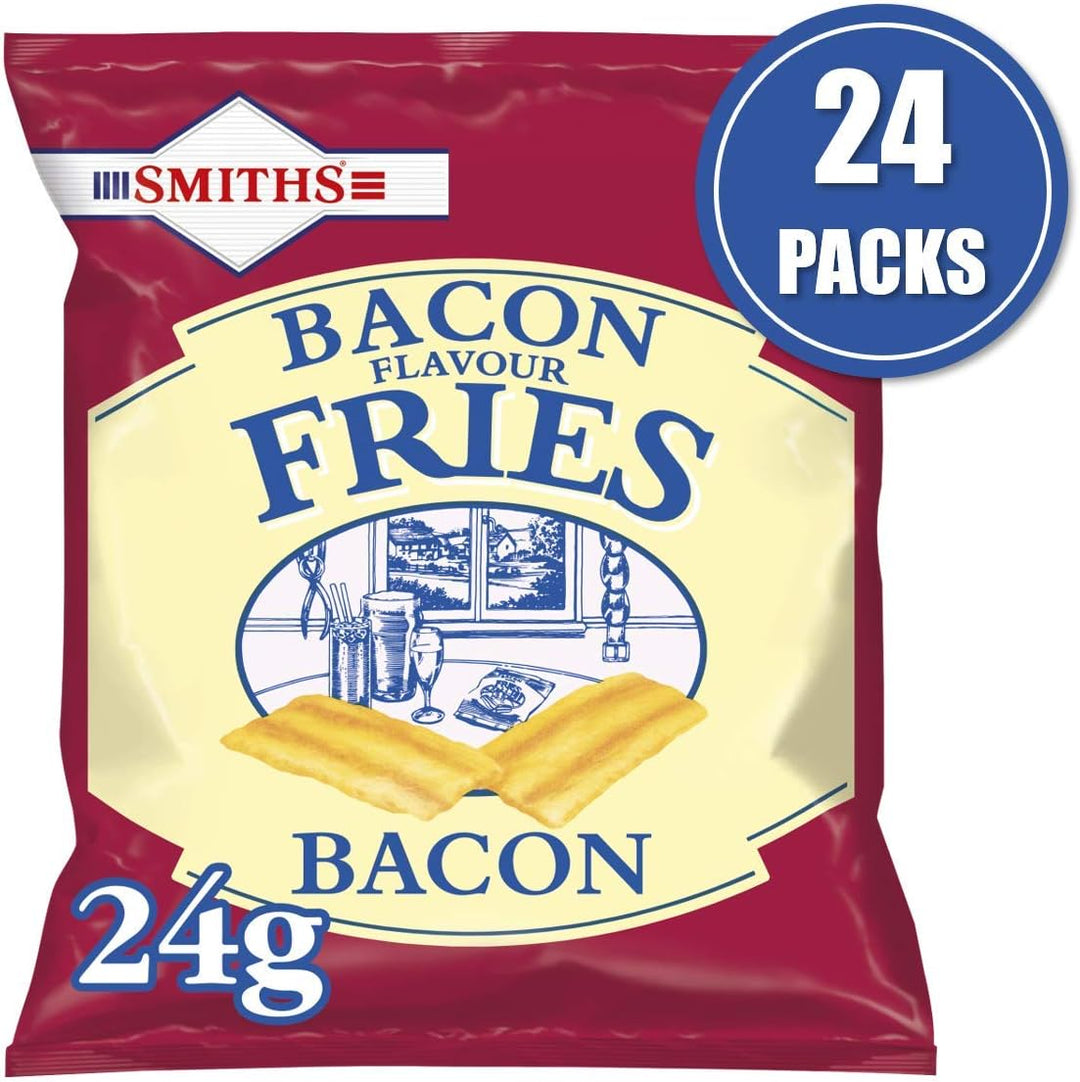 Smiths Savoury Snacks Bacon Fries Pub Favourites, 24g (Pack of 24)
