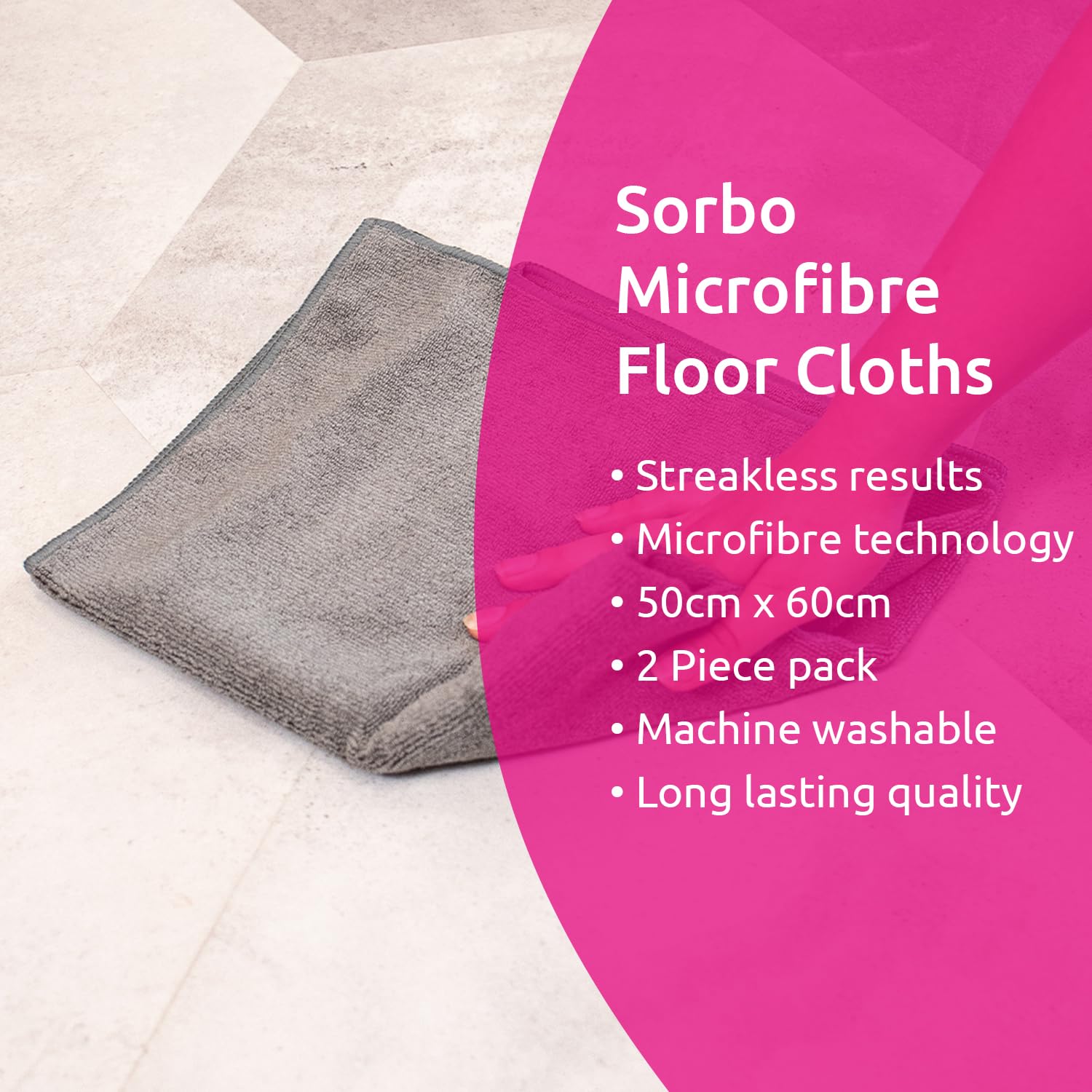 Sorbo - Extra Large Microfibre Cleaning Cloth for Floors, Tiles & Cars 4