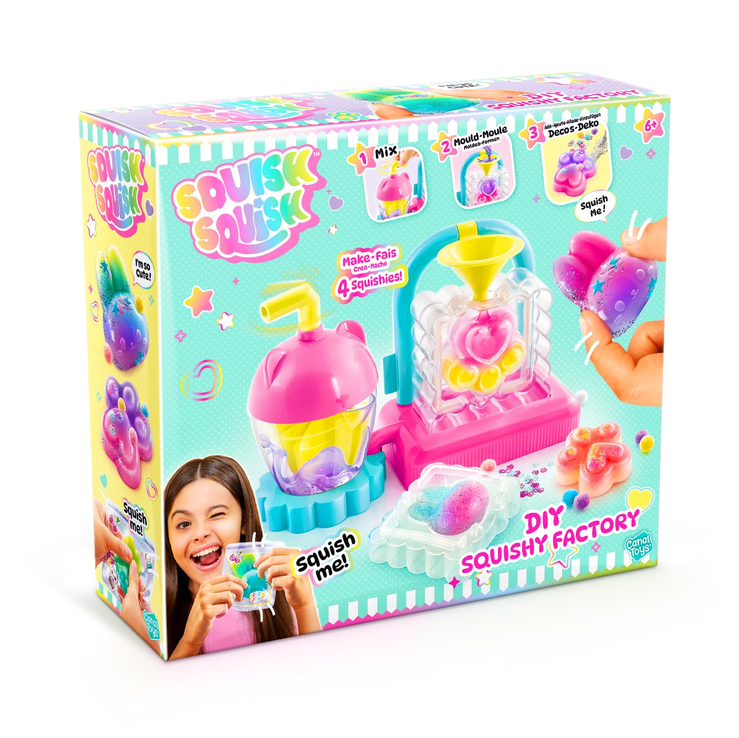 Canal Toys Squish Squish DIY Squishy Factory Craft Kit | Ages 7+ | Pink 1