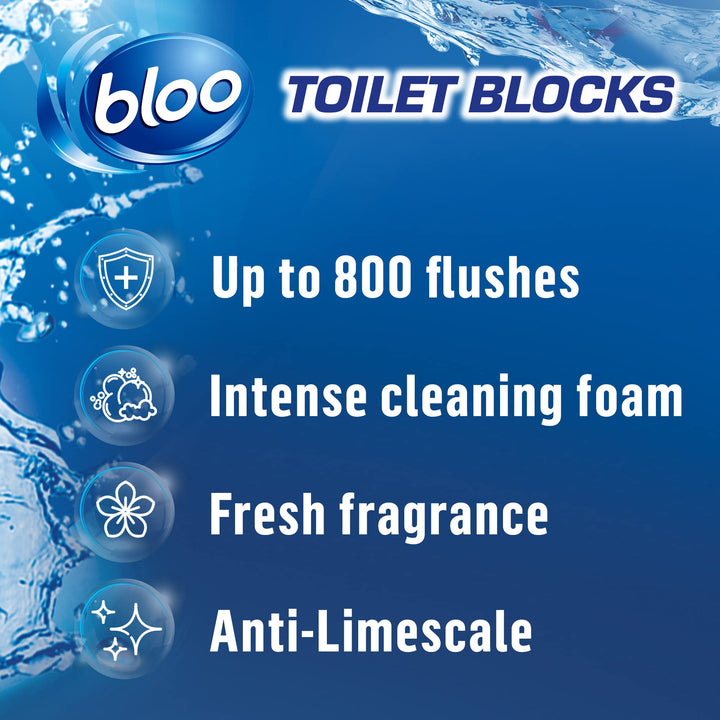 Bloo - 2in1 In-Cistern Toilet Block Original 50g for Limescale Prevention and Freshening