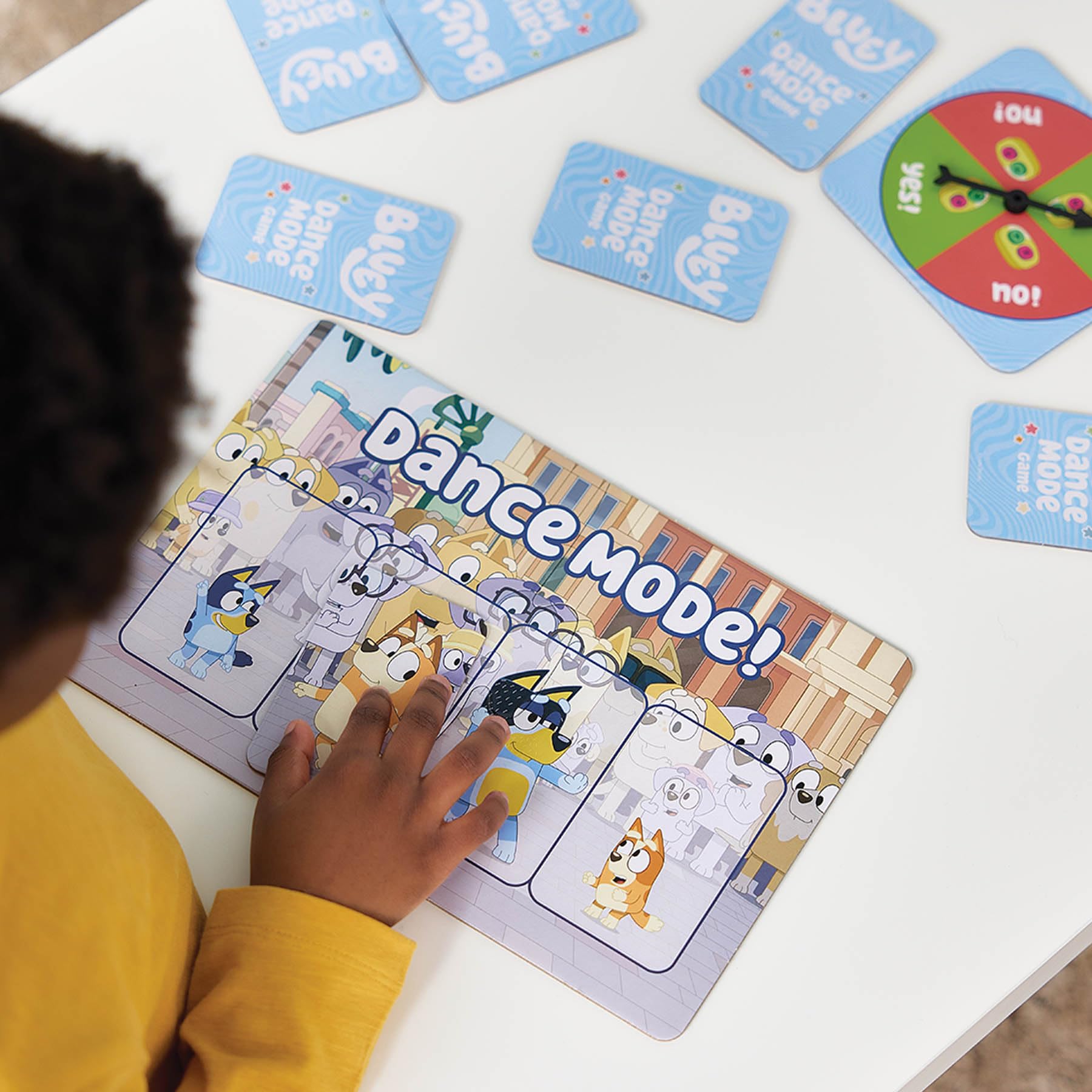 Orchard Toys Bluey Dance Mode Game | Active Card Game for Ages 3+ | Includes 27 Cards & Spinner 9
