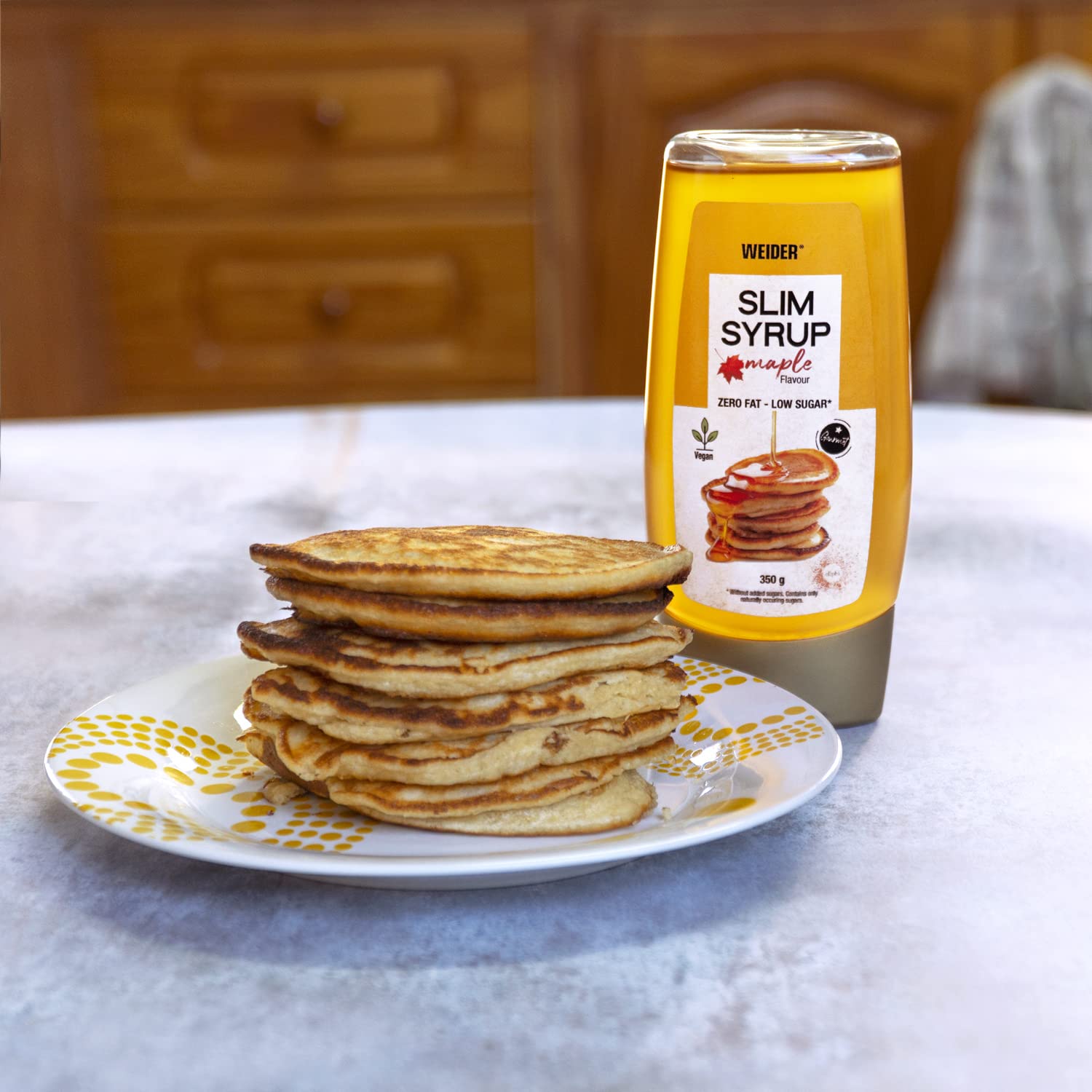 Weider Slim Syrup Maple Flavour - No Added Sugars, Vegan Friendly | 350g Bottle 4