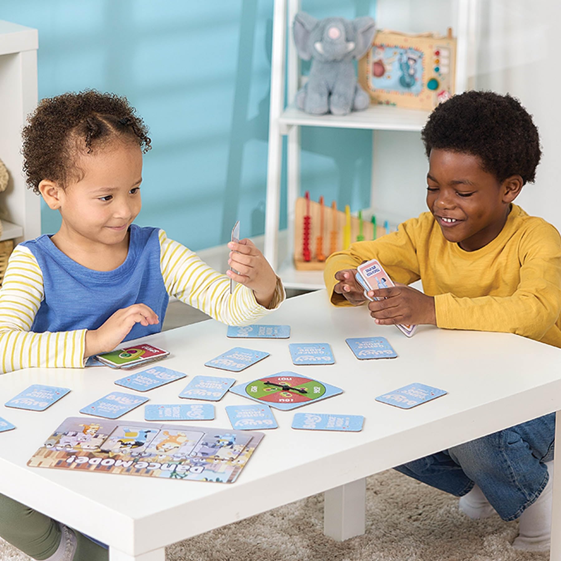 Orchard Toys Bluey Dance Mode Game | Active Card Game for Ages 3+ | Includes 27 Cards & Spinner 8